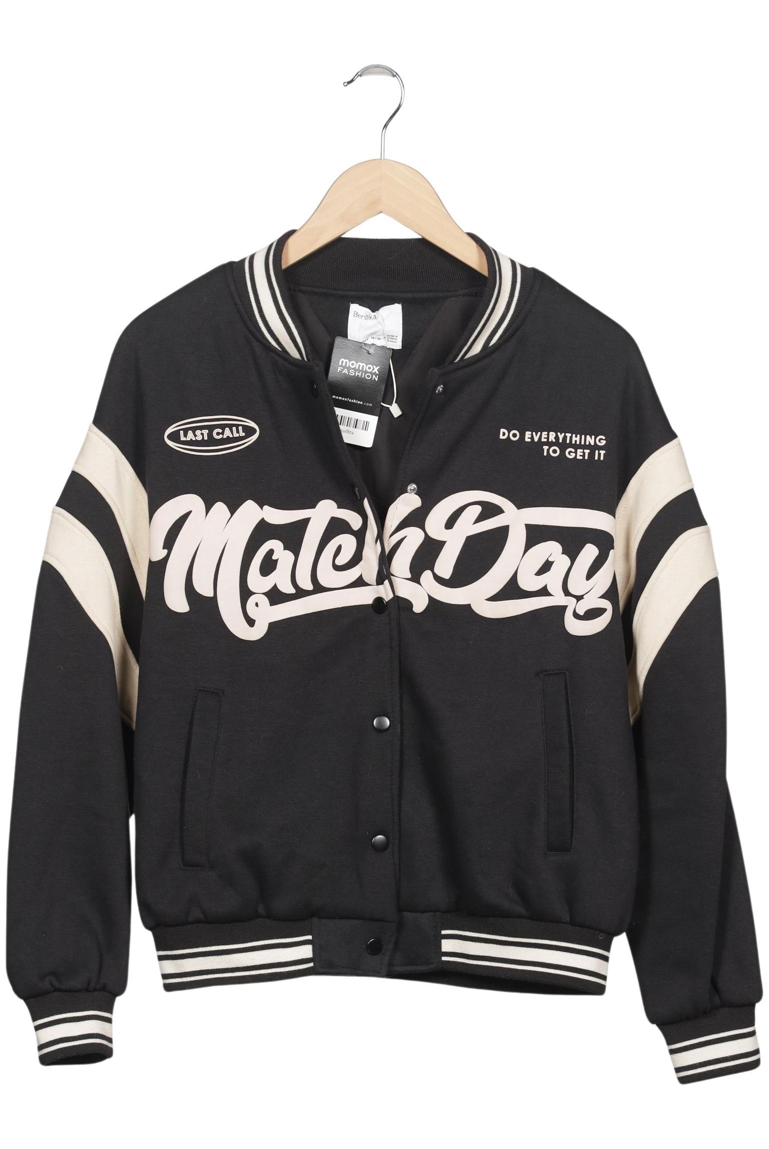 

bershka Damen Jacke, schwarz, Gr. 36