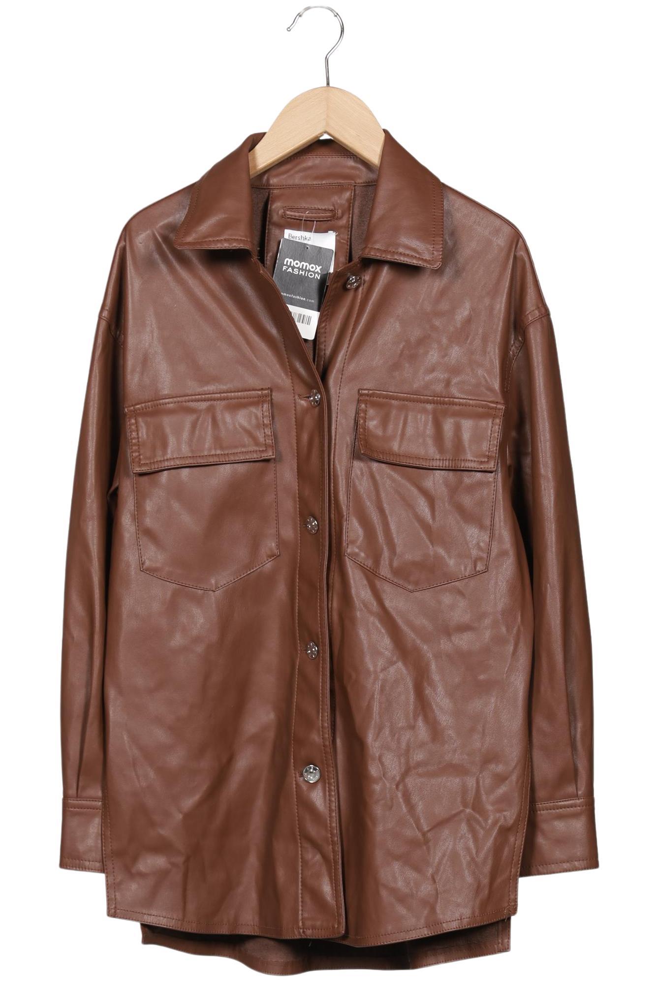 

bershka Damen Jacke, braun, Gr. 34