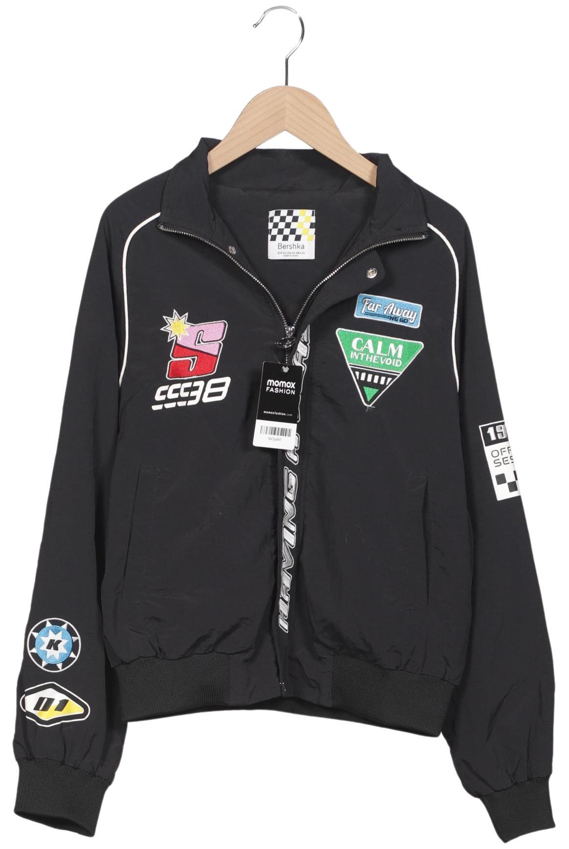 

bershka Damen Jacke, schwarz, Gr. 34