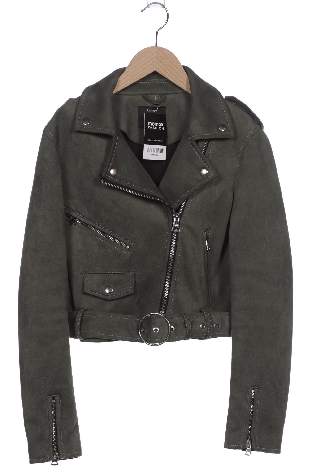 

bershka Damen Jacke, grün, Gr. 42
