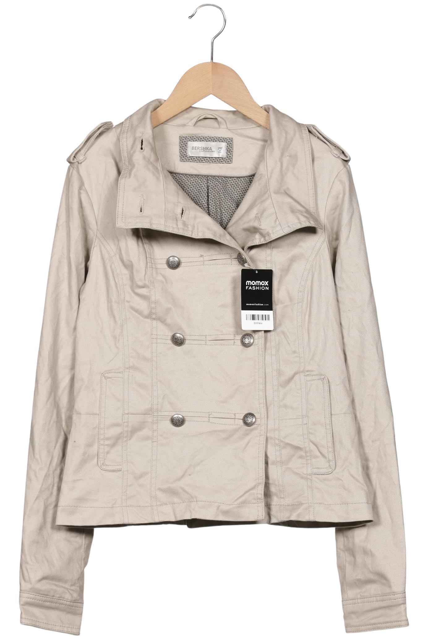 

bershka Damen Jacke, beige, Gr. 38