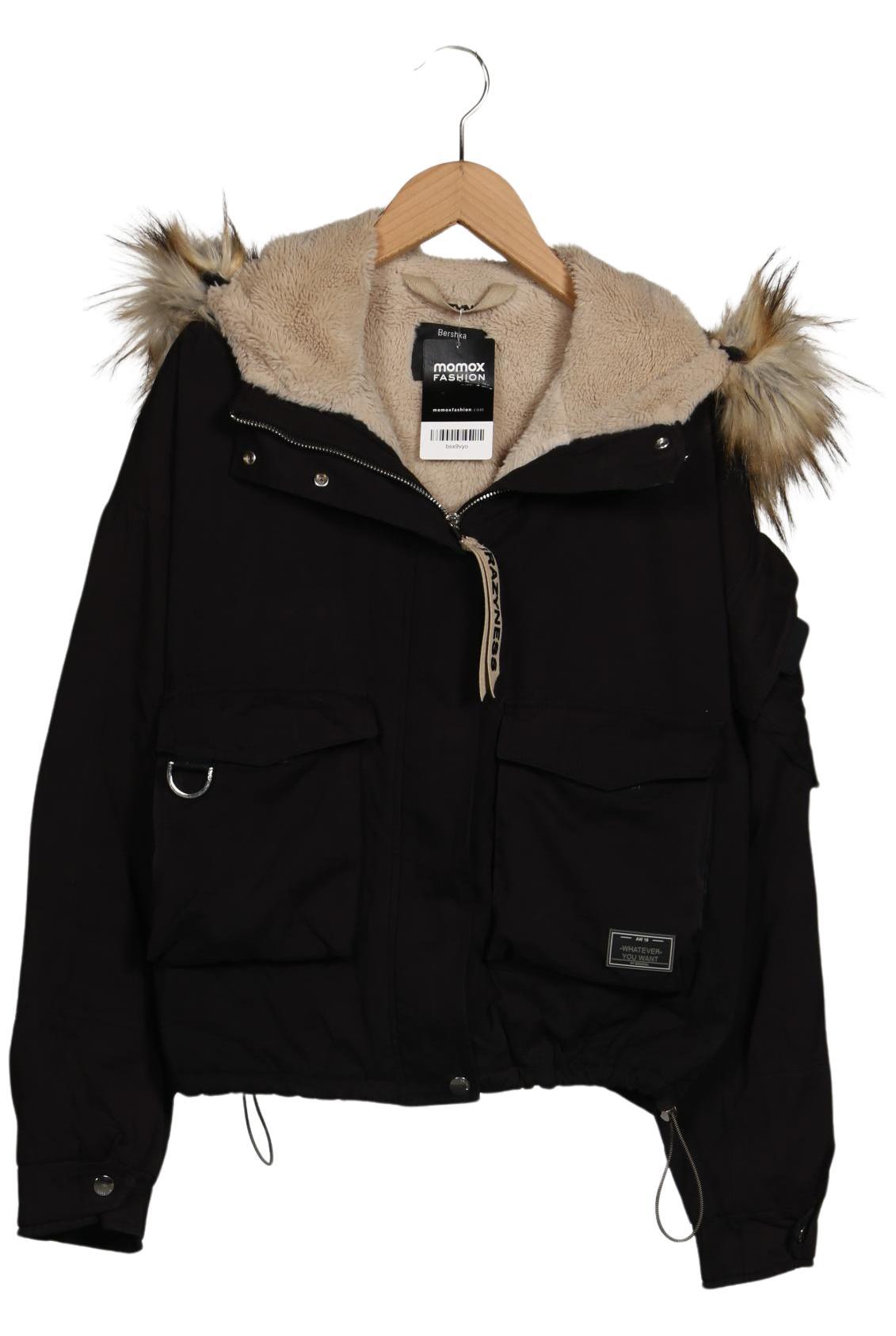 

bershka Damen Jacke, schwarz, Gr. 36