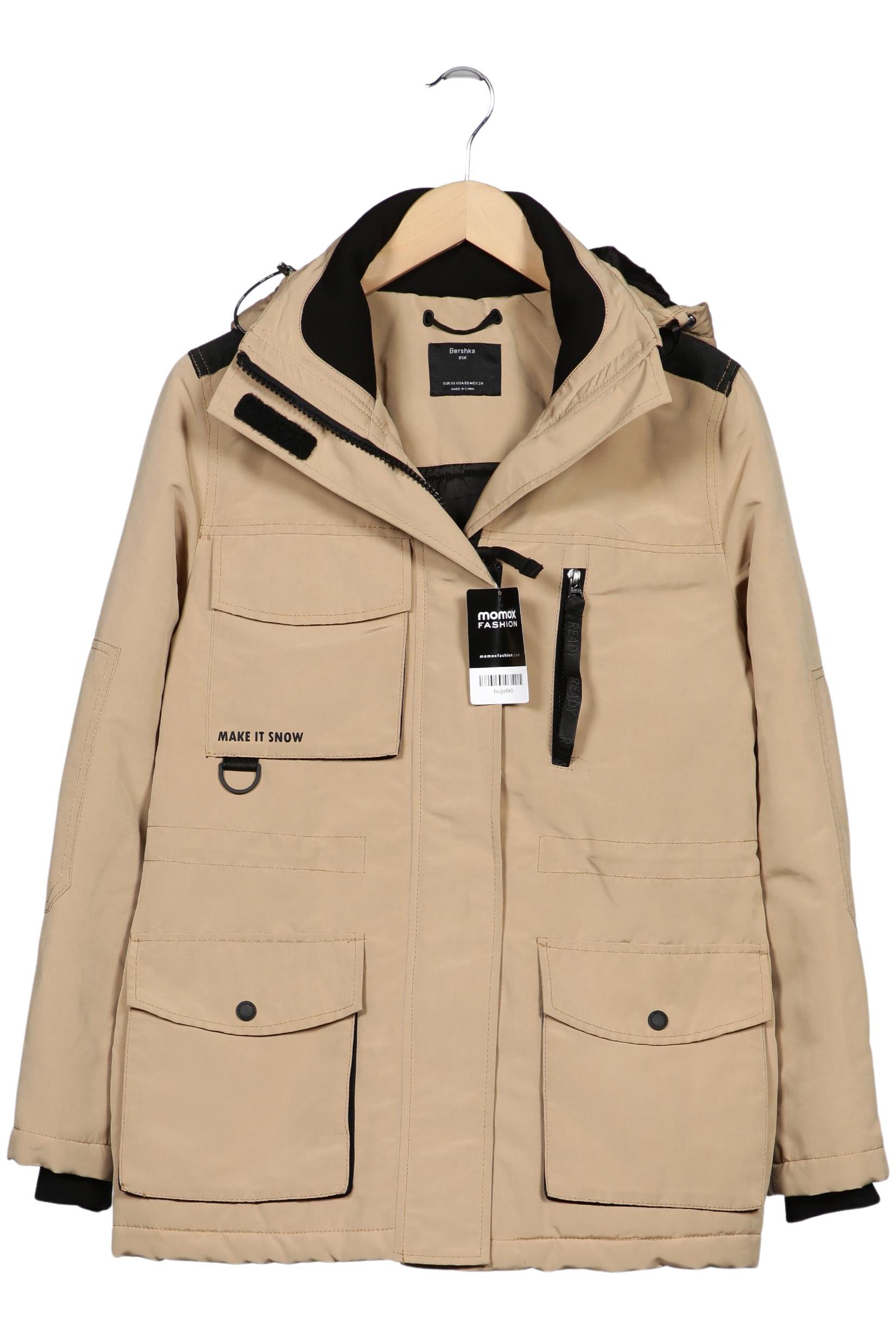 

bershka Damen Jacke, beige, Gr. 34