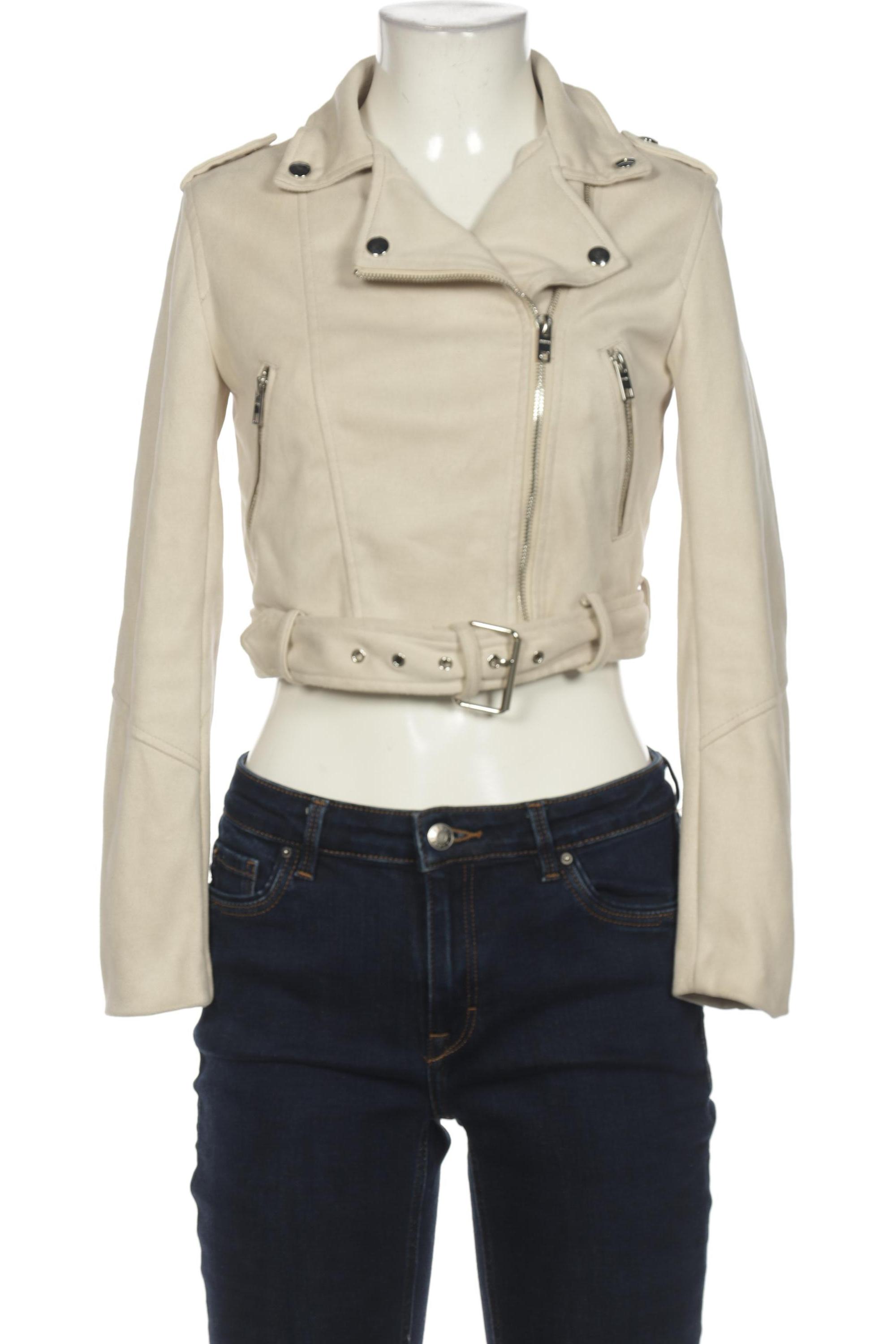

bershka Damen Jacke, cremeweiß, Gr. 34