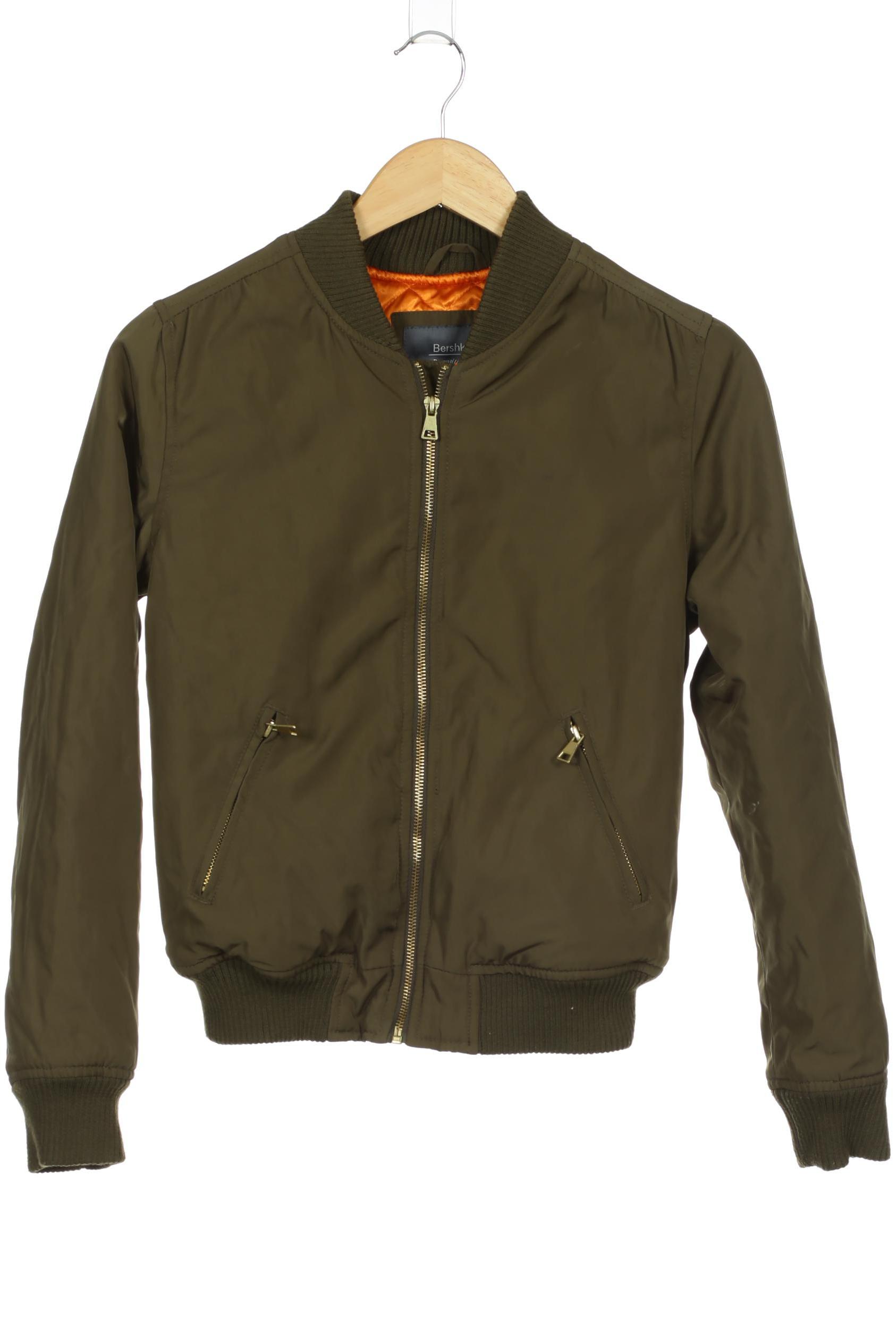 

bershka Damen Jacke, grün, Gr.