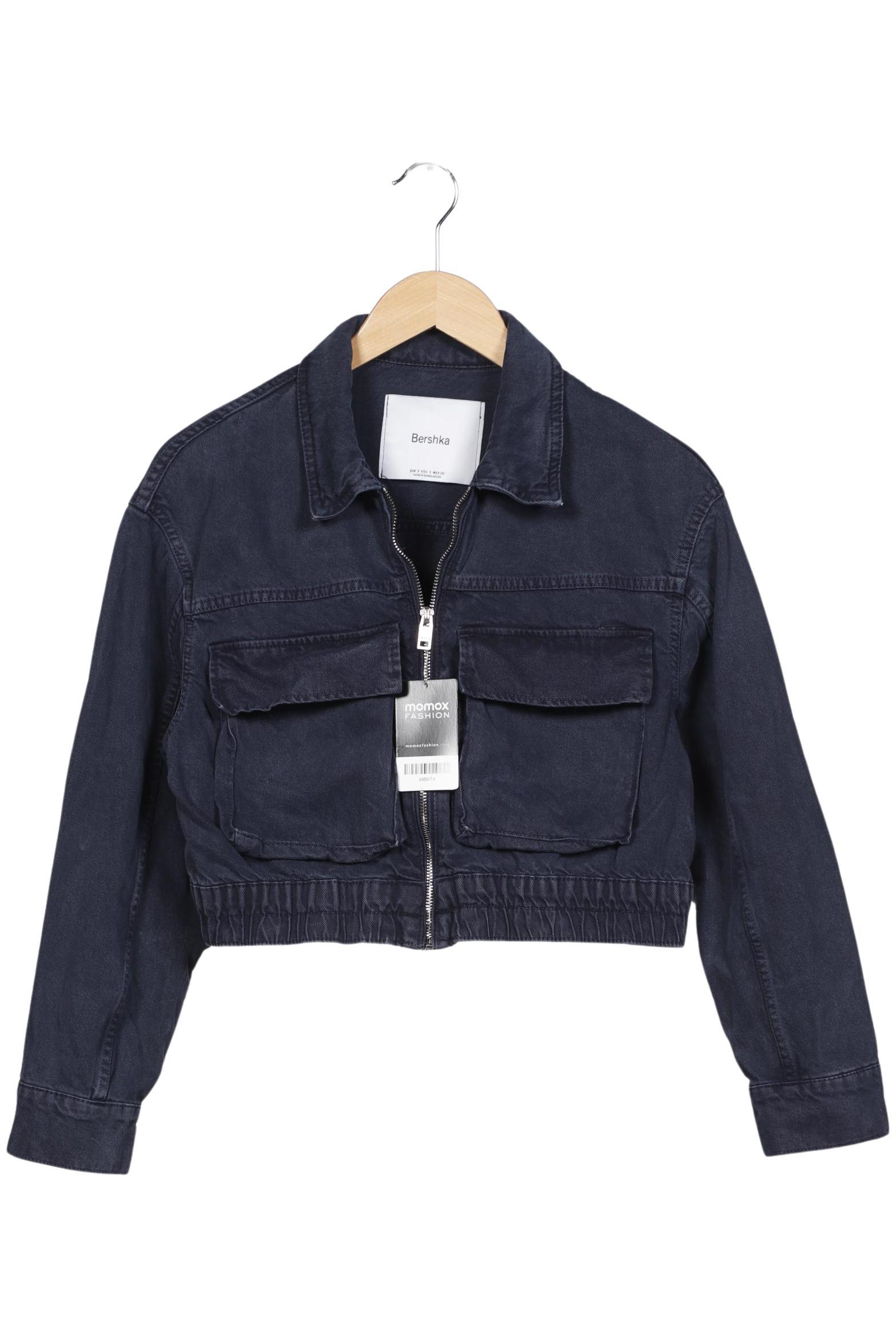 

bershka Damen Jacke, marineblau, Gr. 36