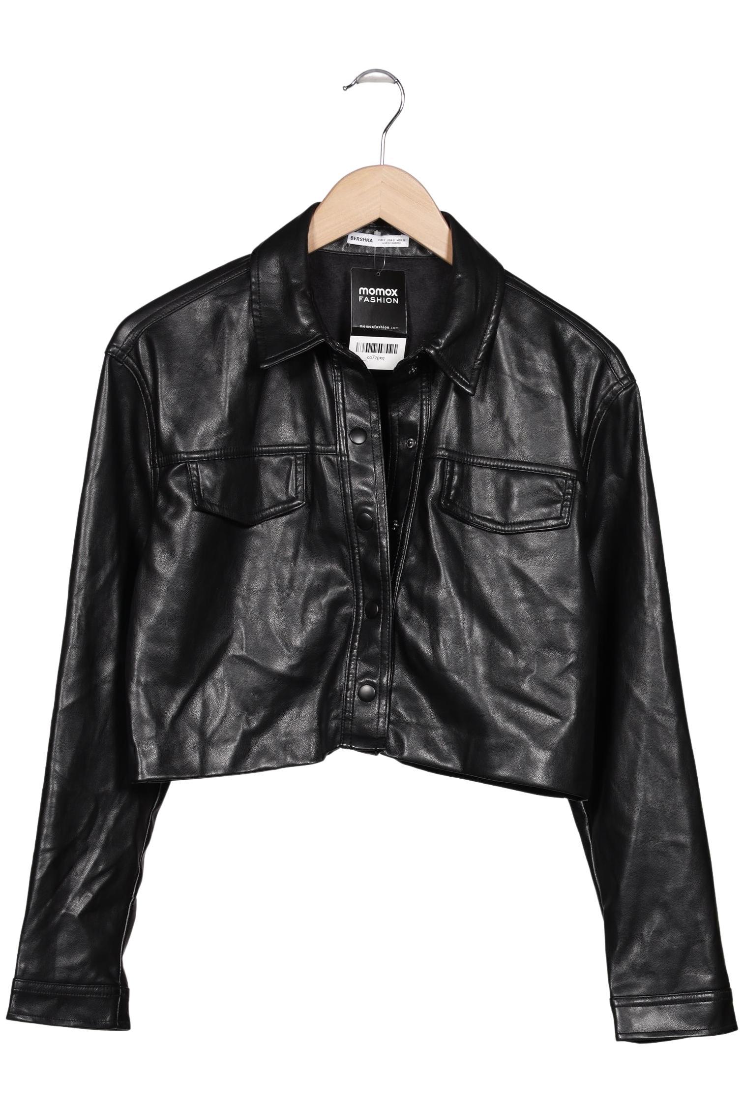 

bershka Damen Jacke, schwarz, Gr. 36