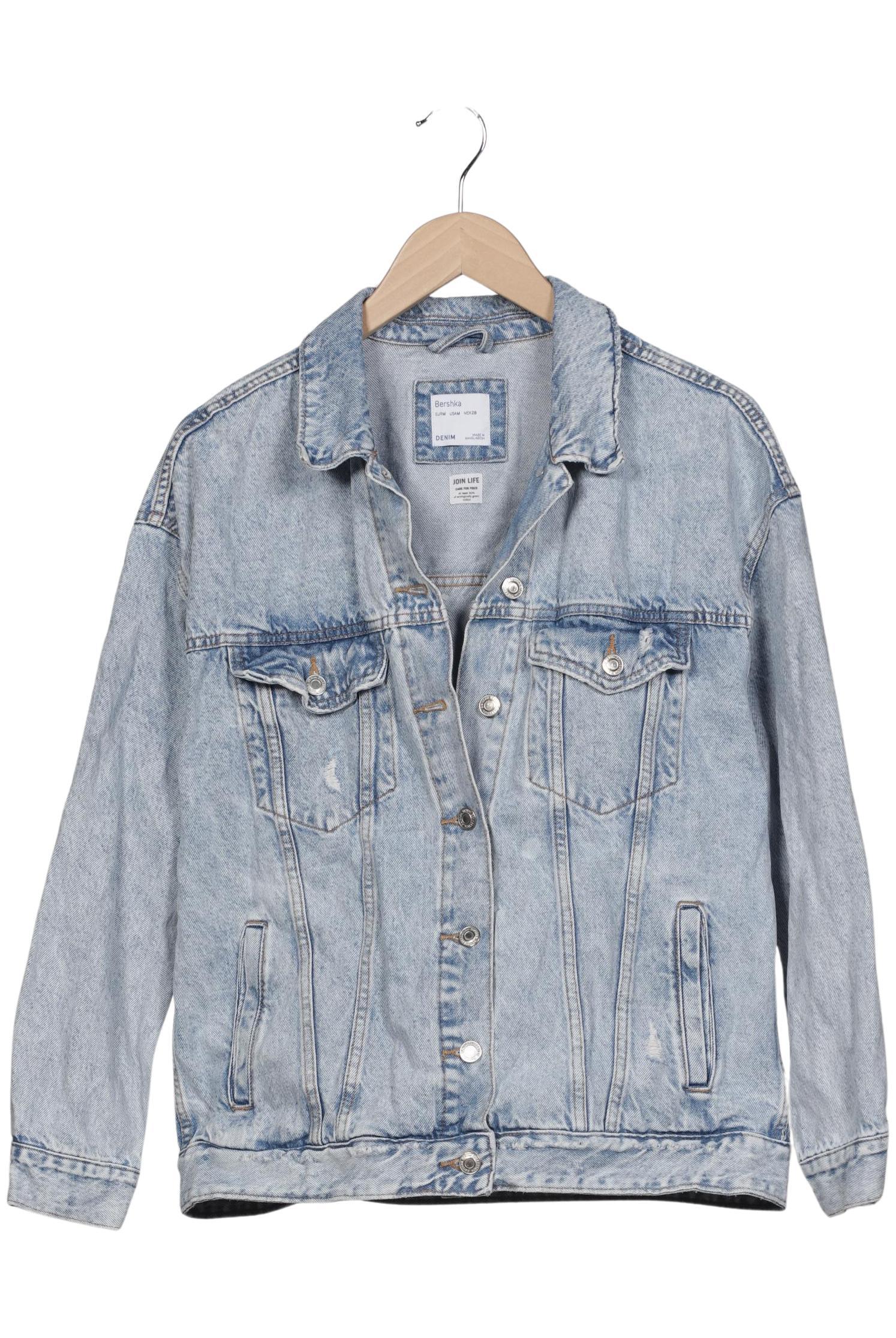 

bershka Damen Jacke, hellblau, Gr. 38