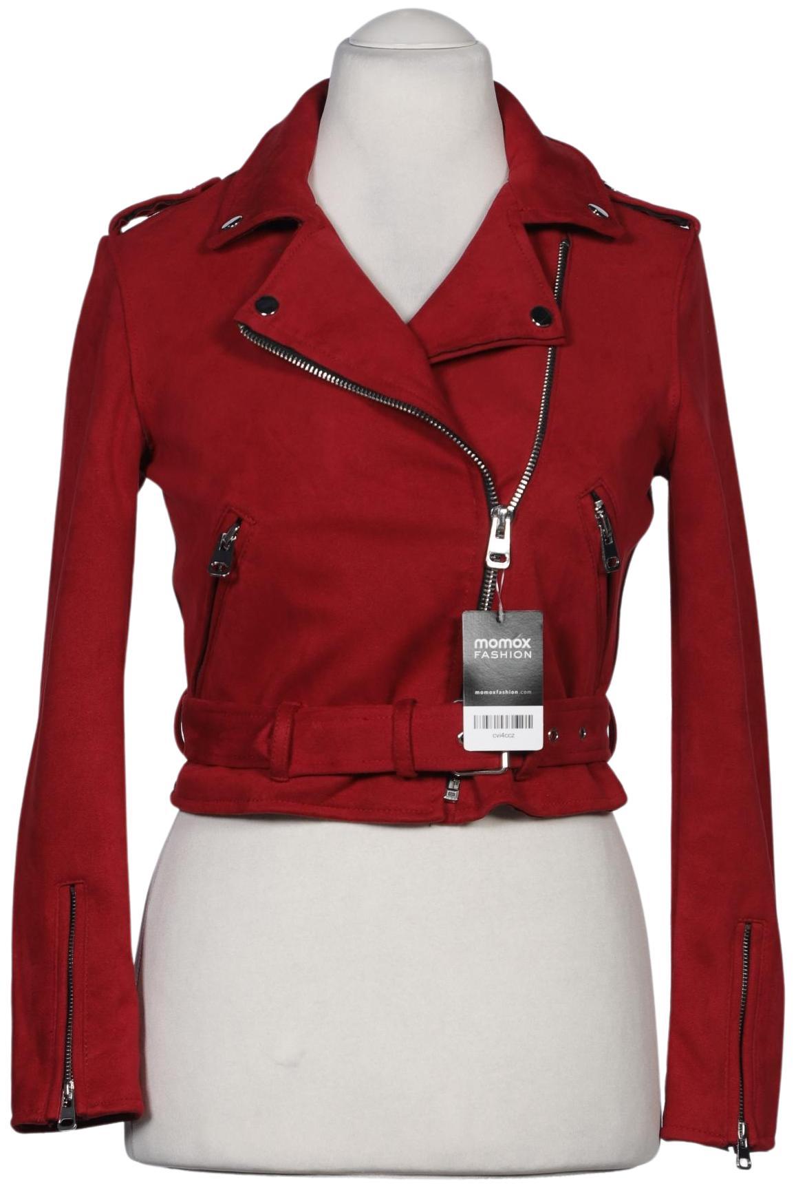 

bershka Damen Jacke, rot, Gr. 38