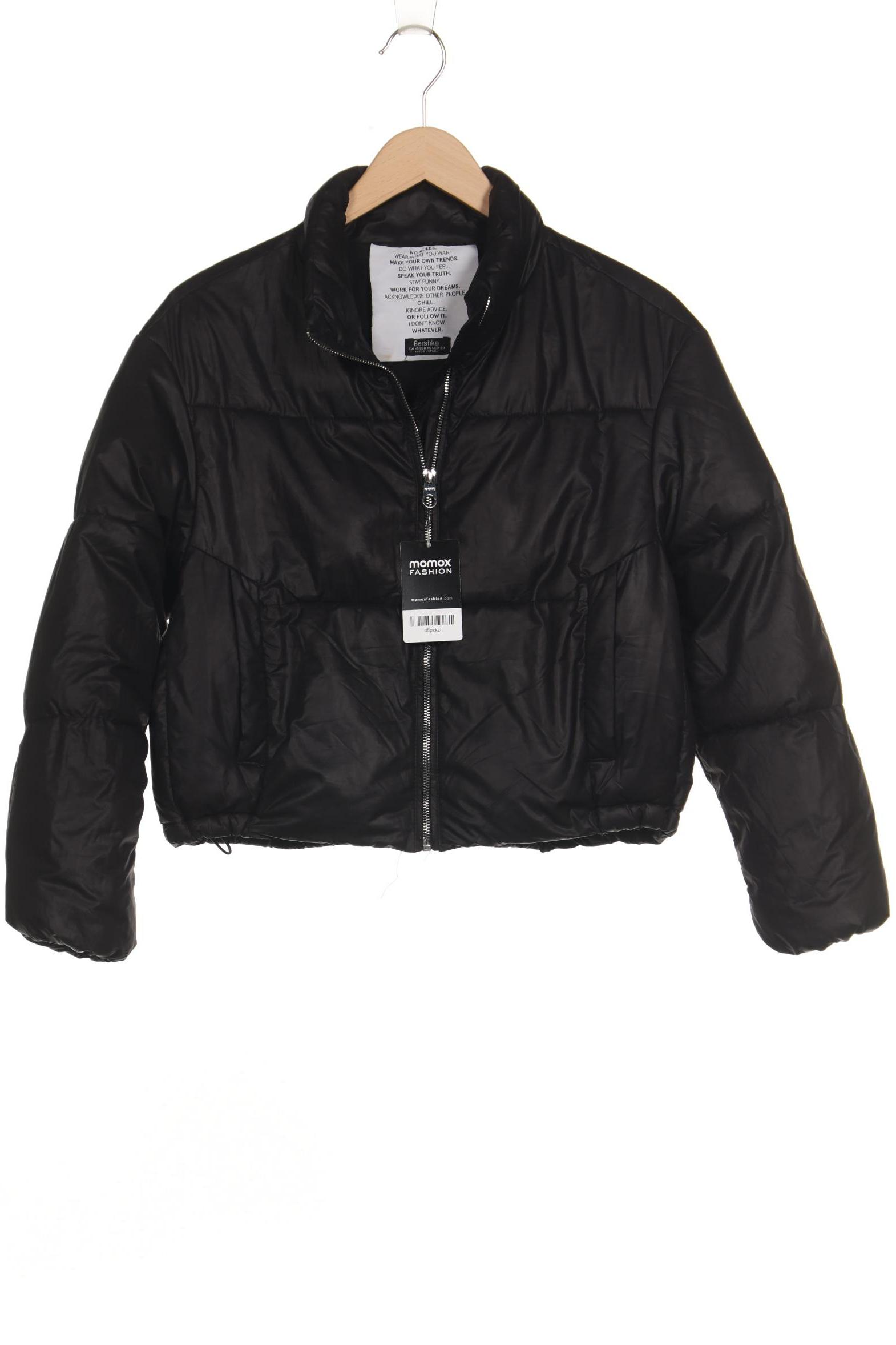 

bershka Damen Jacke, schwarz, Gr. 34