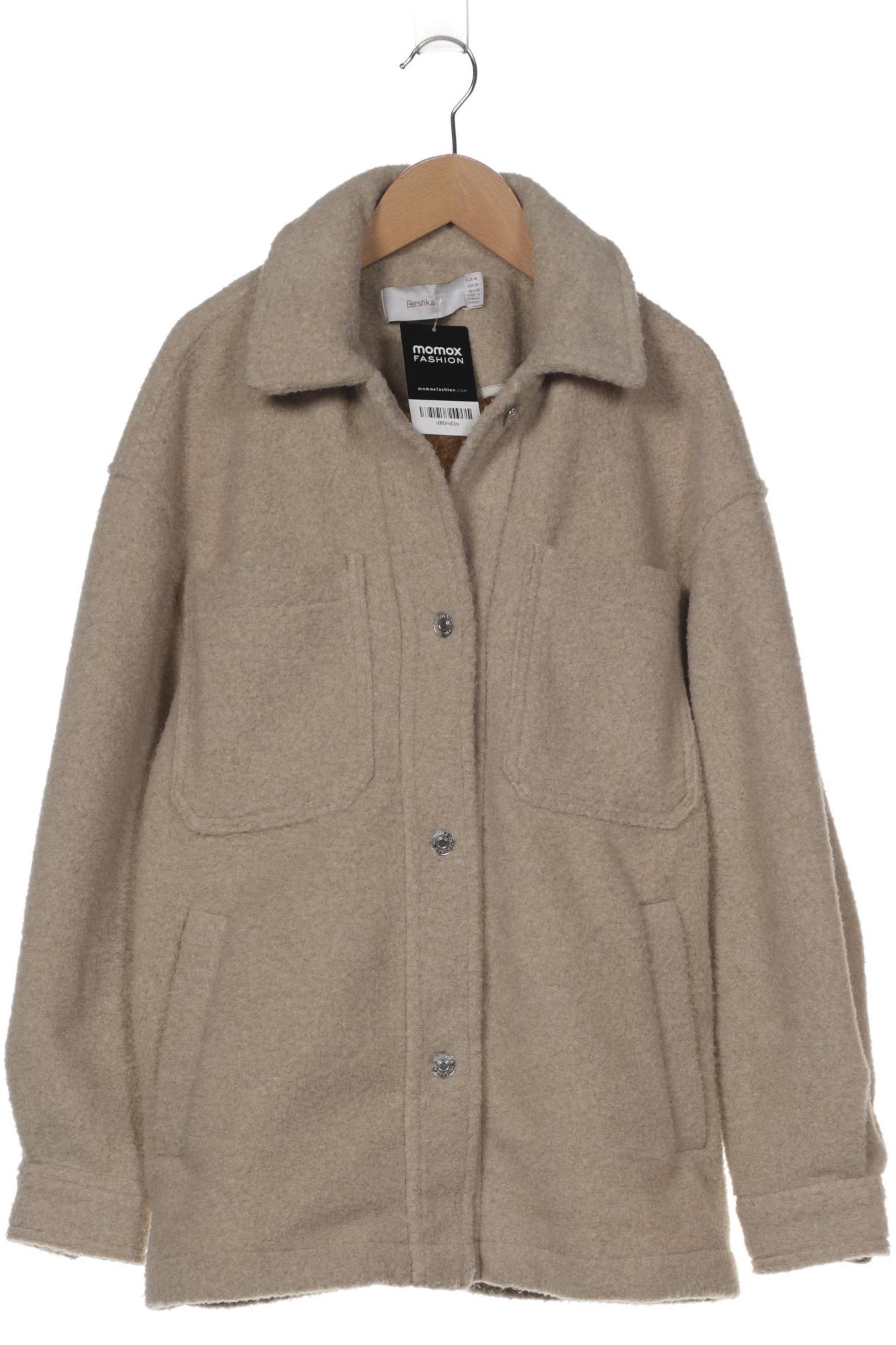 

bershka Damen Jacke, beige, Gr. 38