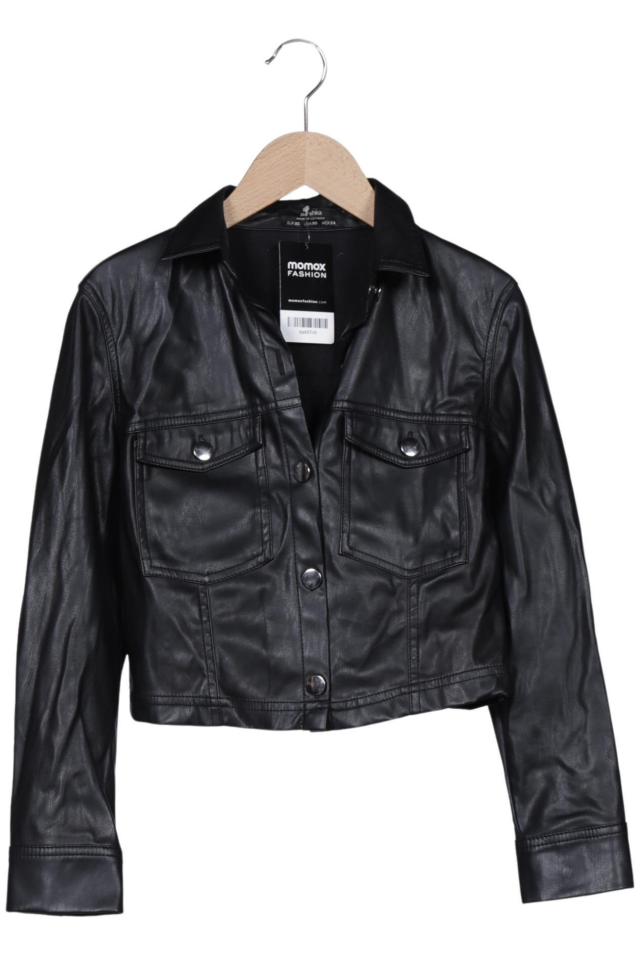 

bershka Damen Jacke, schwarz, Gr. 34