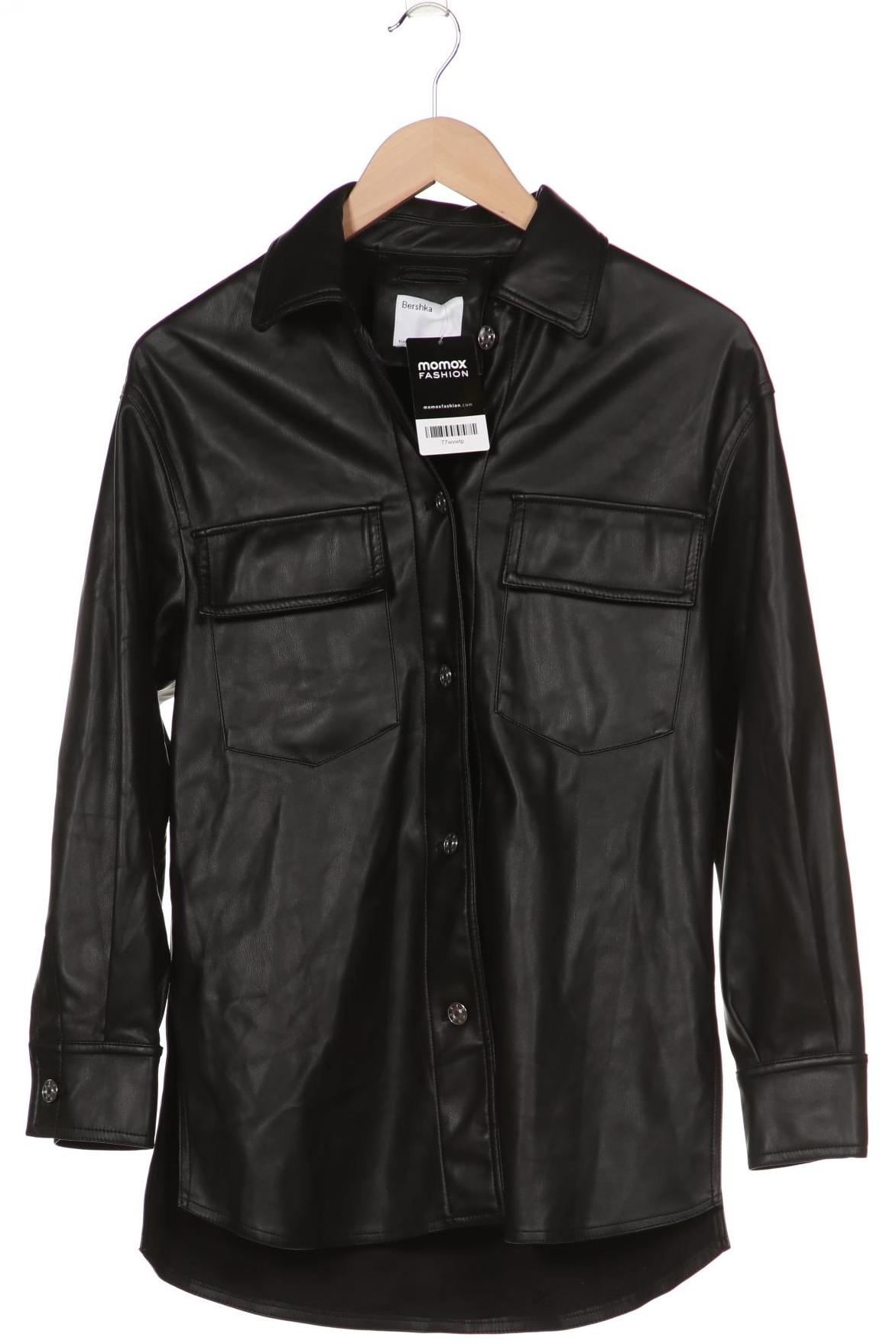 

bershka Damen Jacke, schwarz, Gr. 34