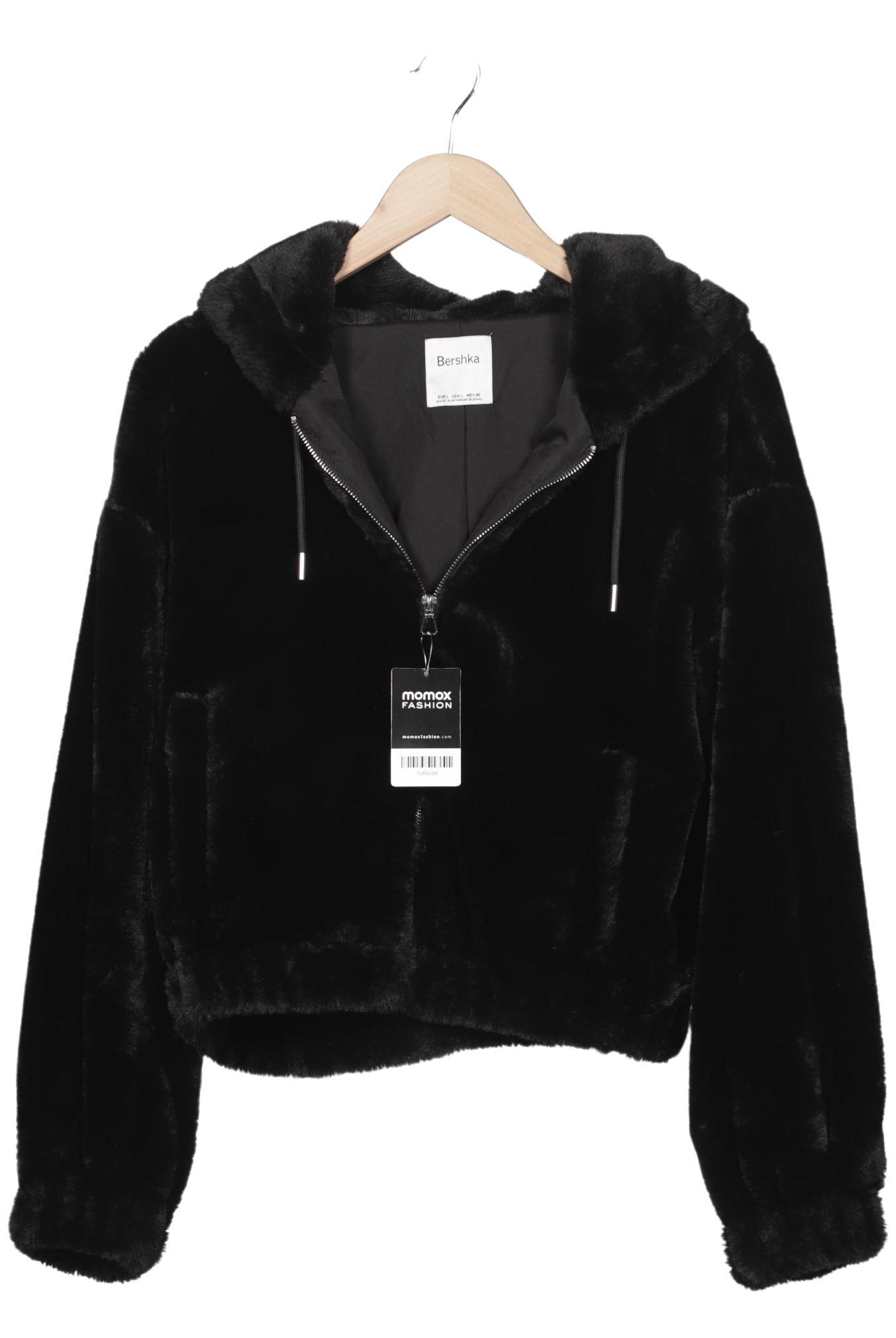 

bershka Damen Jacke, schwarz, Gr. 42