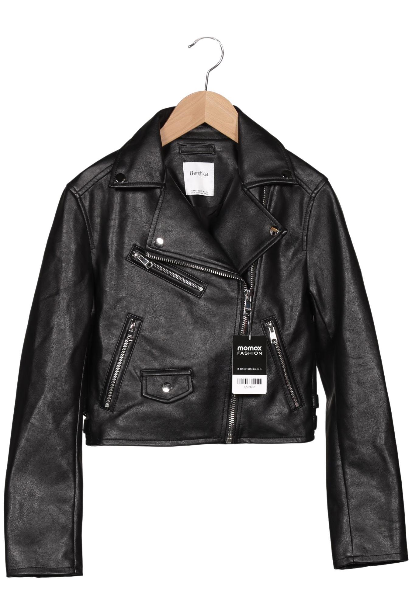

bershka Damen Jacke, schwarz, Gr. 34