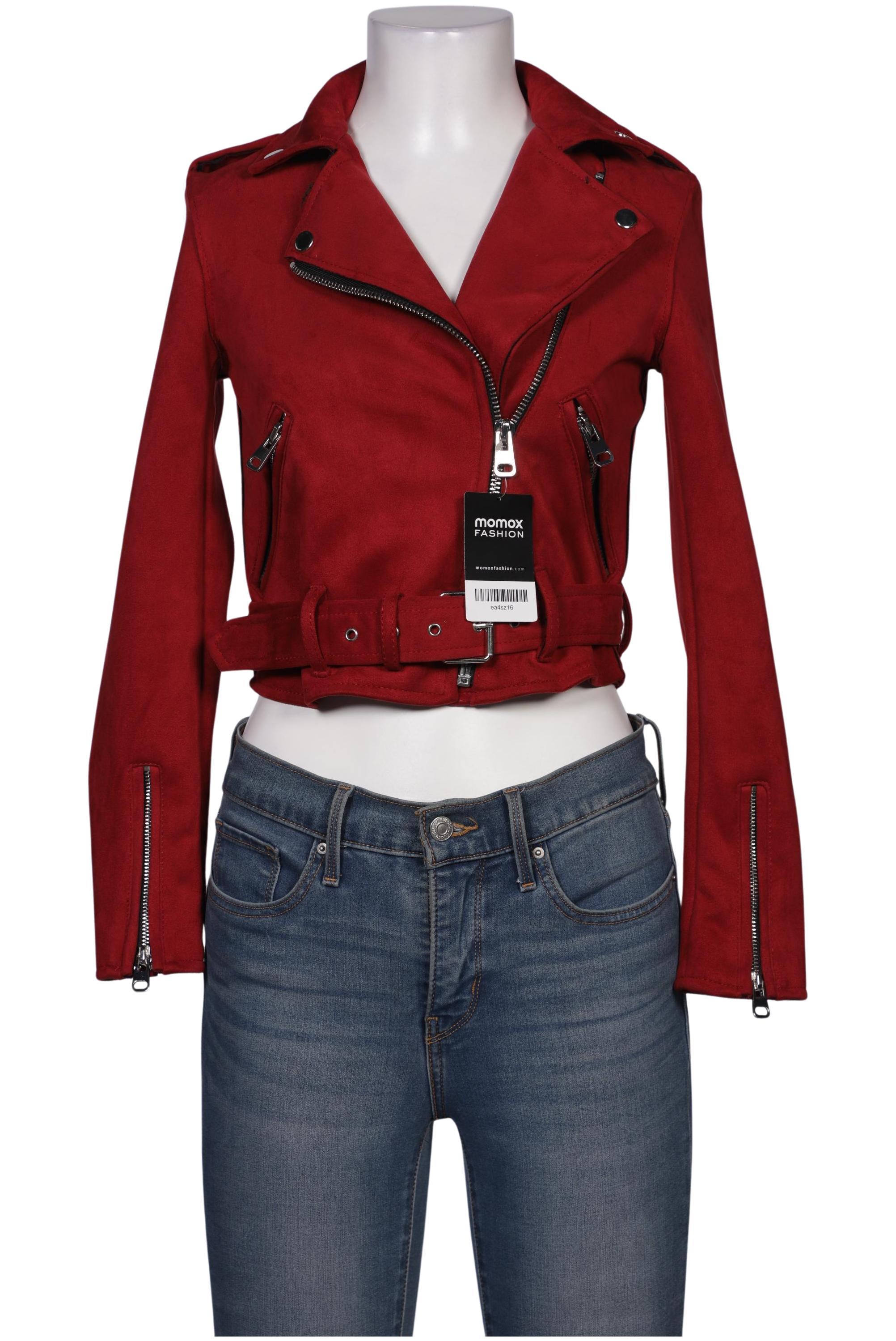 

bershka Damen Jacke, rot, Gr. 34