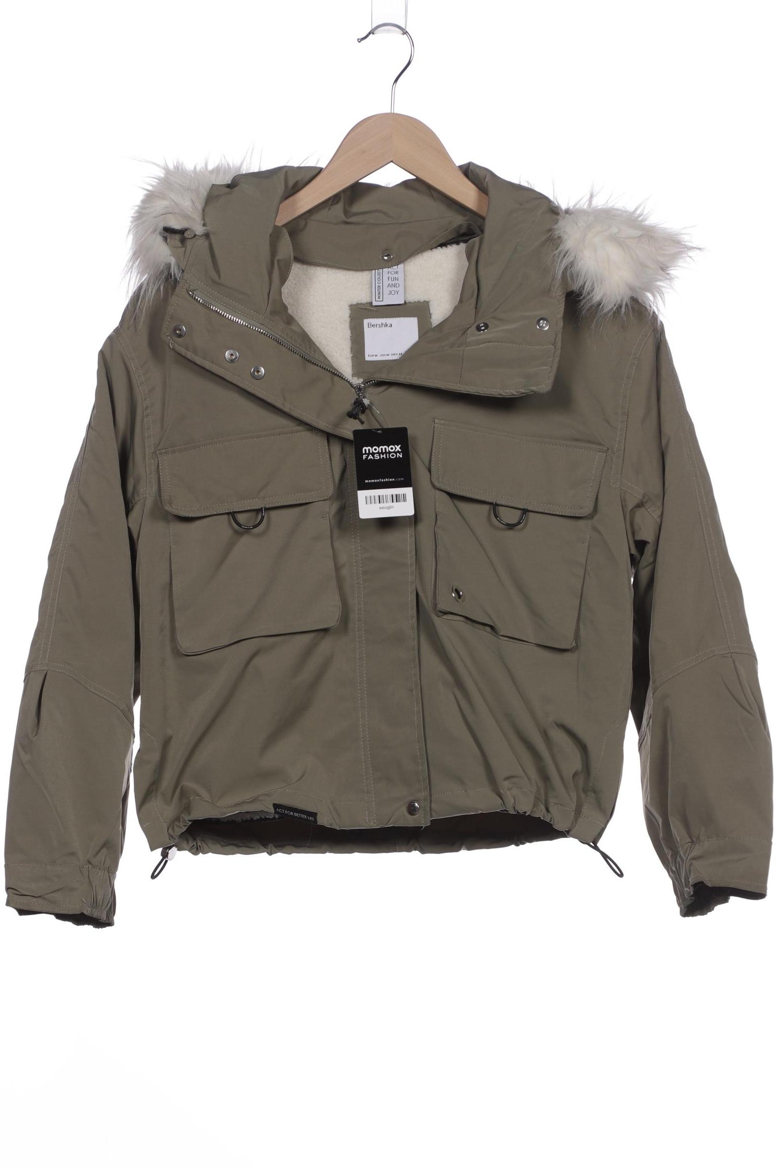 

bershka Damen Jacke, grün, Gr. 38