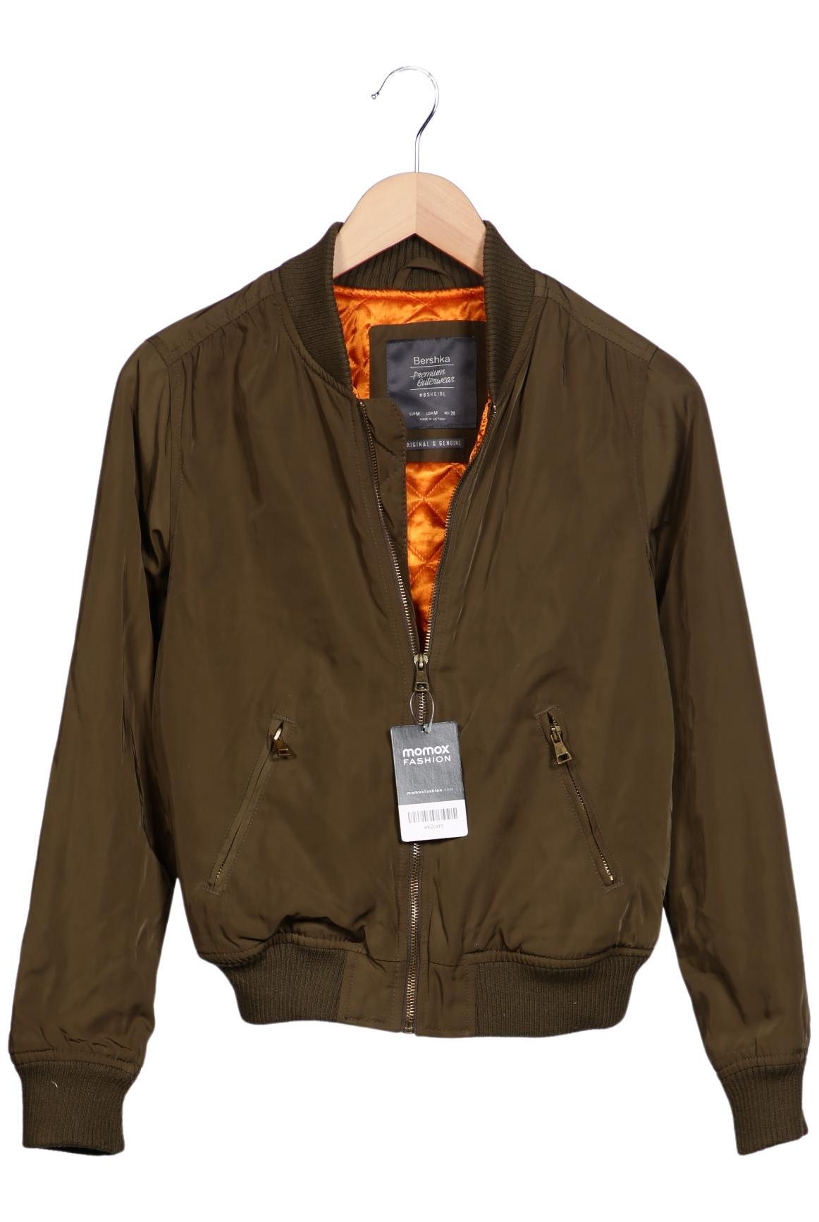 

bershka Damen Jacke, grün, Gr. 38