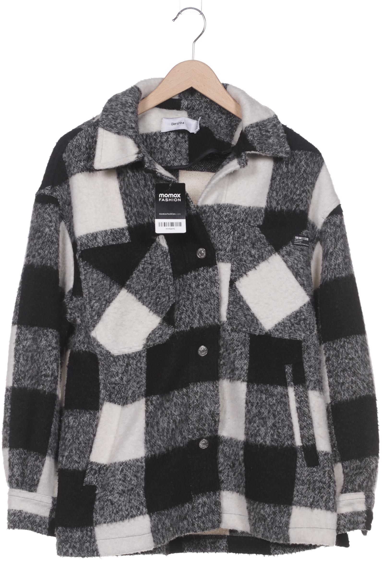 

bershka Damen Jacke, schwarz
