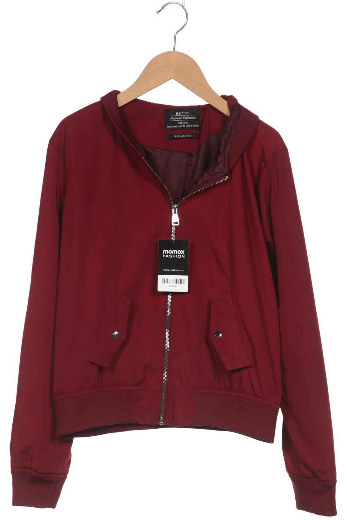 

bershka Damen Jacke, bordeaux, Gr. 44