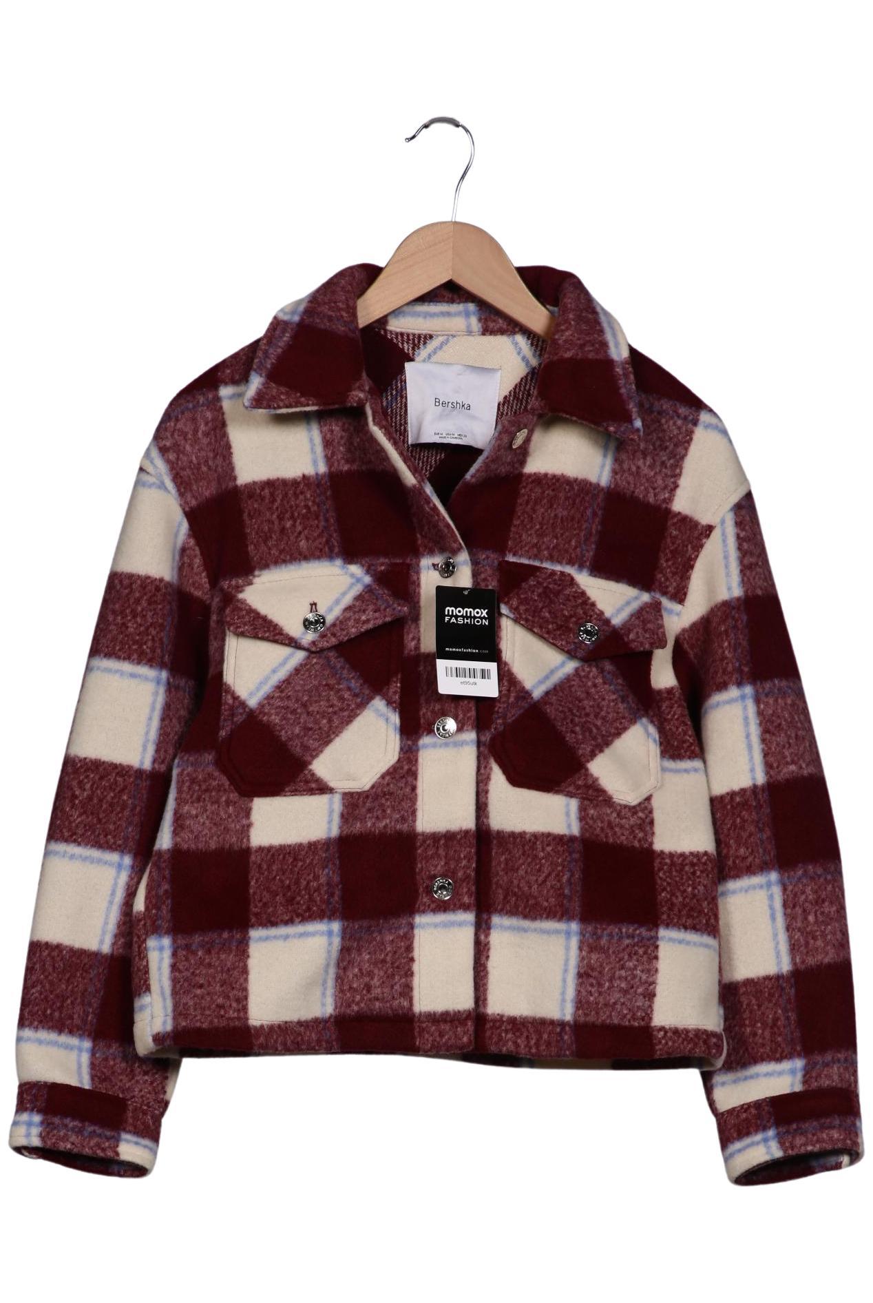 

bershka Damen Jacke, bordeaux, Gr. 38