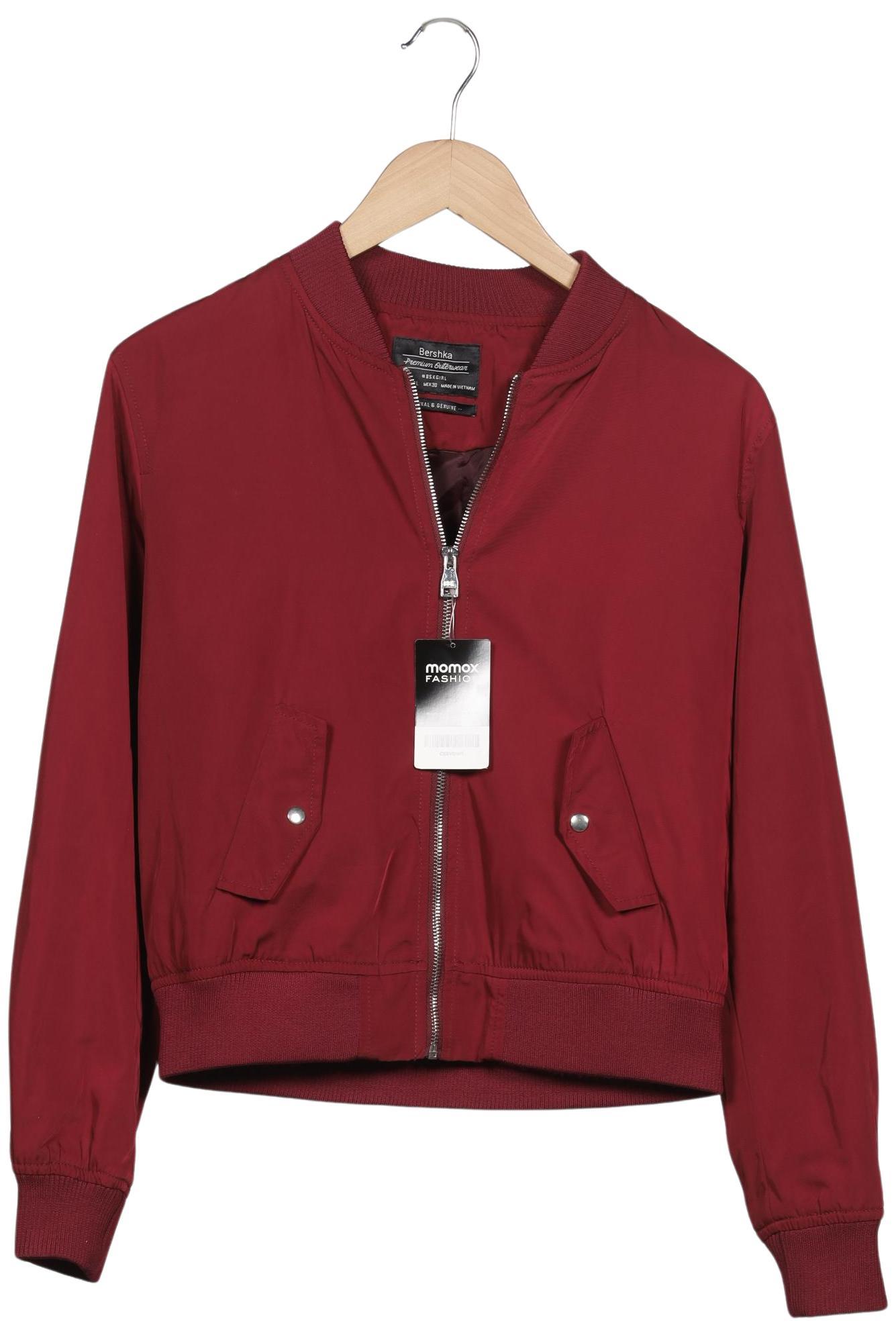

bershka Damen Jacke, bordeaux, Gr. 42
