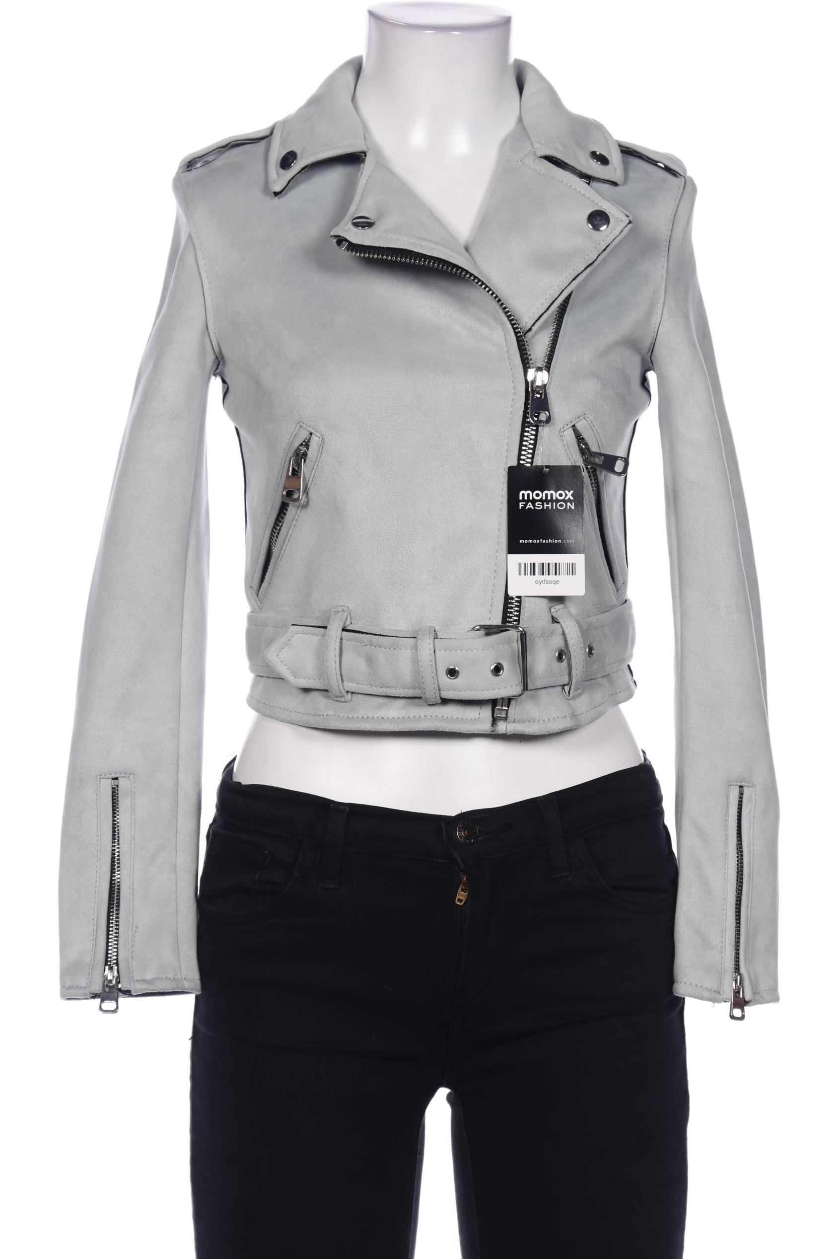 

bershka Damen Jacke, hellgrün, Gr. 34