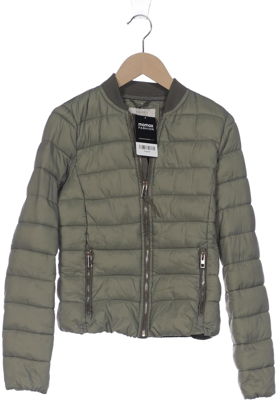 

bershka Damen Jacke, grün, Gr. 34