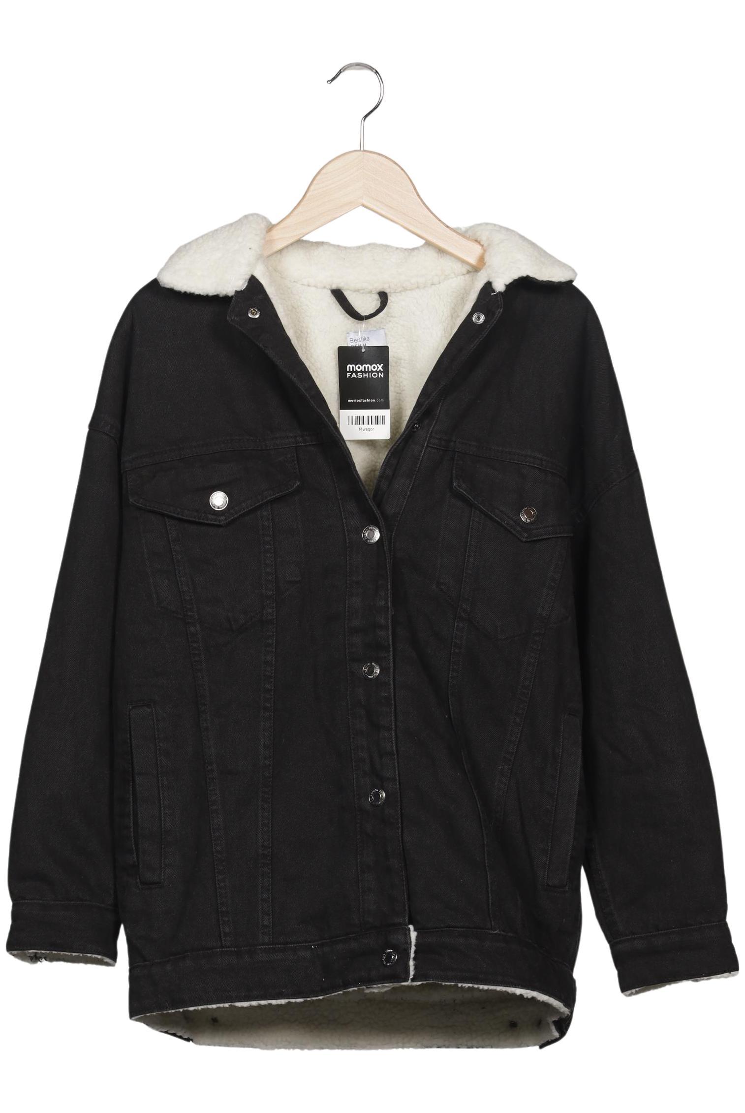 

bershka Damen Jacke, schwarz, Gr. 32