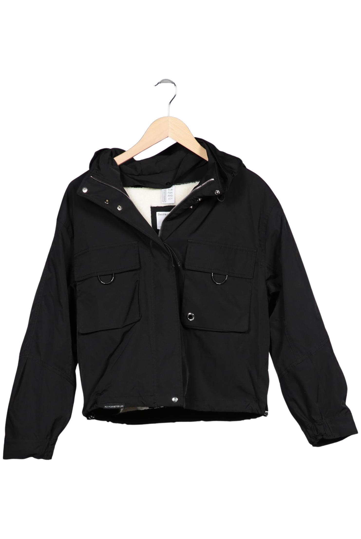 

bershka Damen Jacke, schwarz, Gr. 36