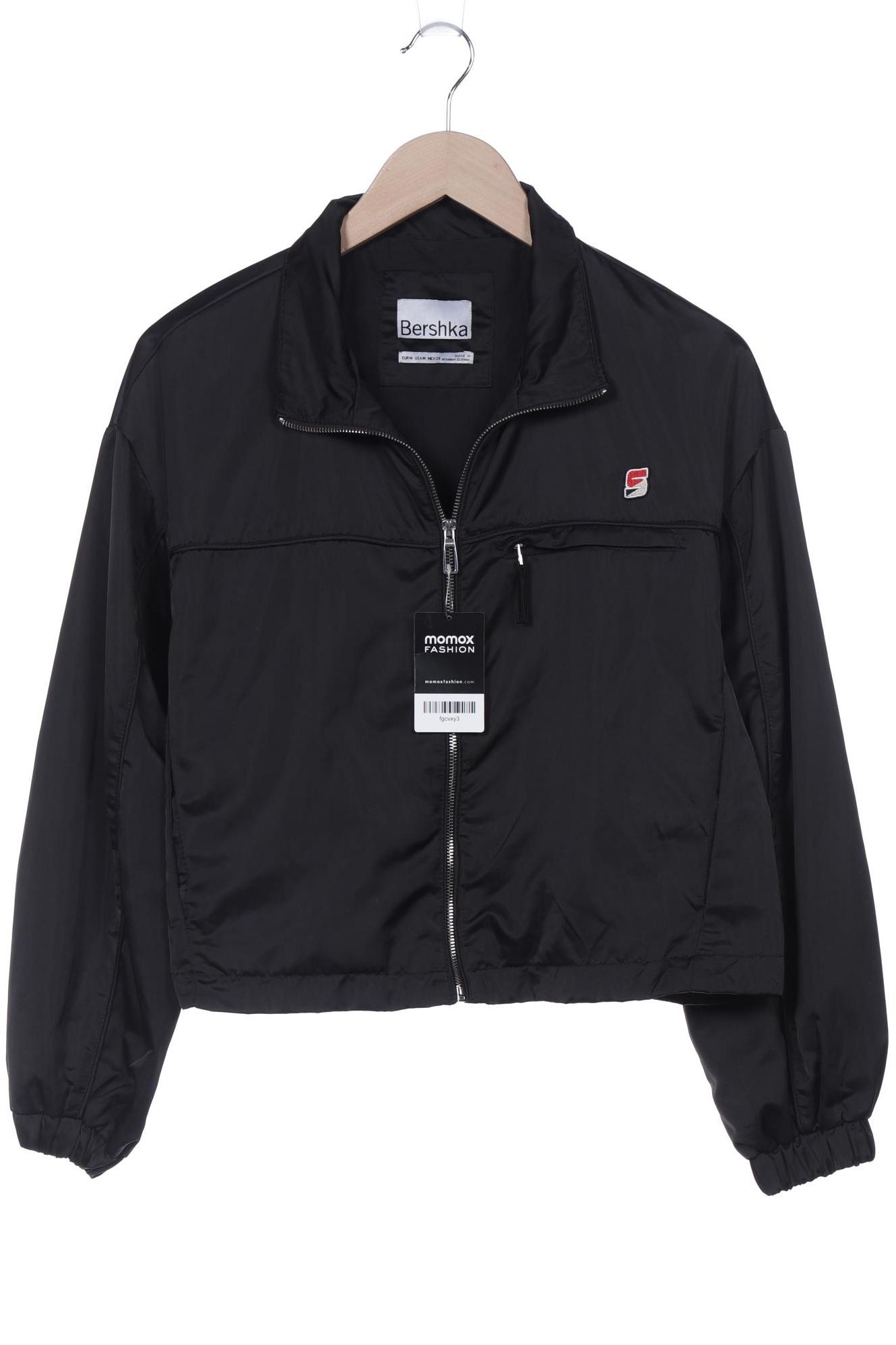 

bershka Damen Jacke, schwarz, Gr. 38