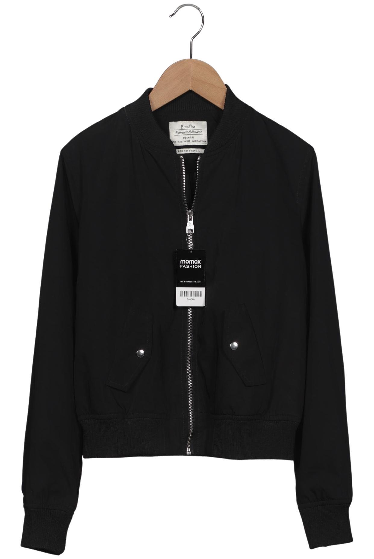 

bershka Damen Jacke, schwarz, Gr. 38