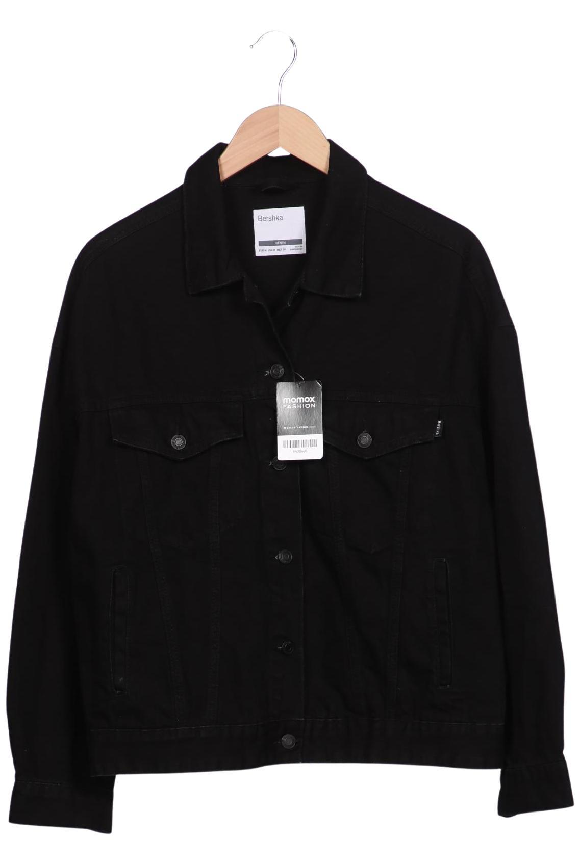 

bershka Damen Jacke, schwarz, Gr. 38
