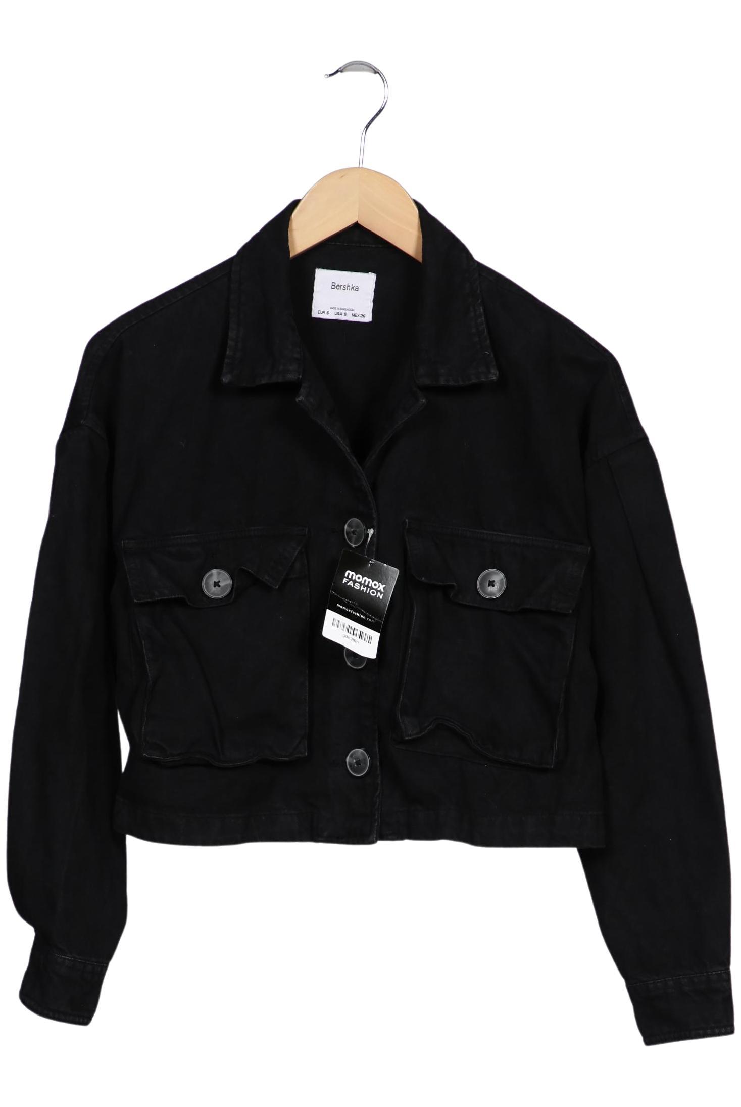 

bershka Damen Jacke, schwarz, Gr. 36