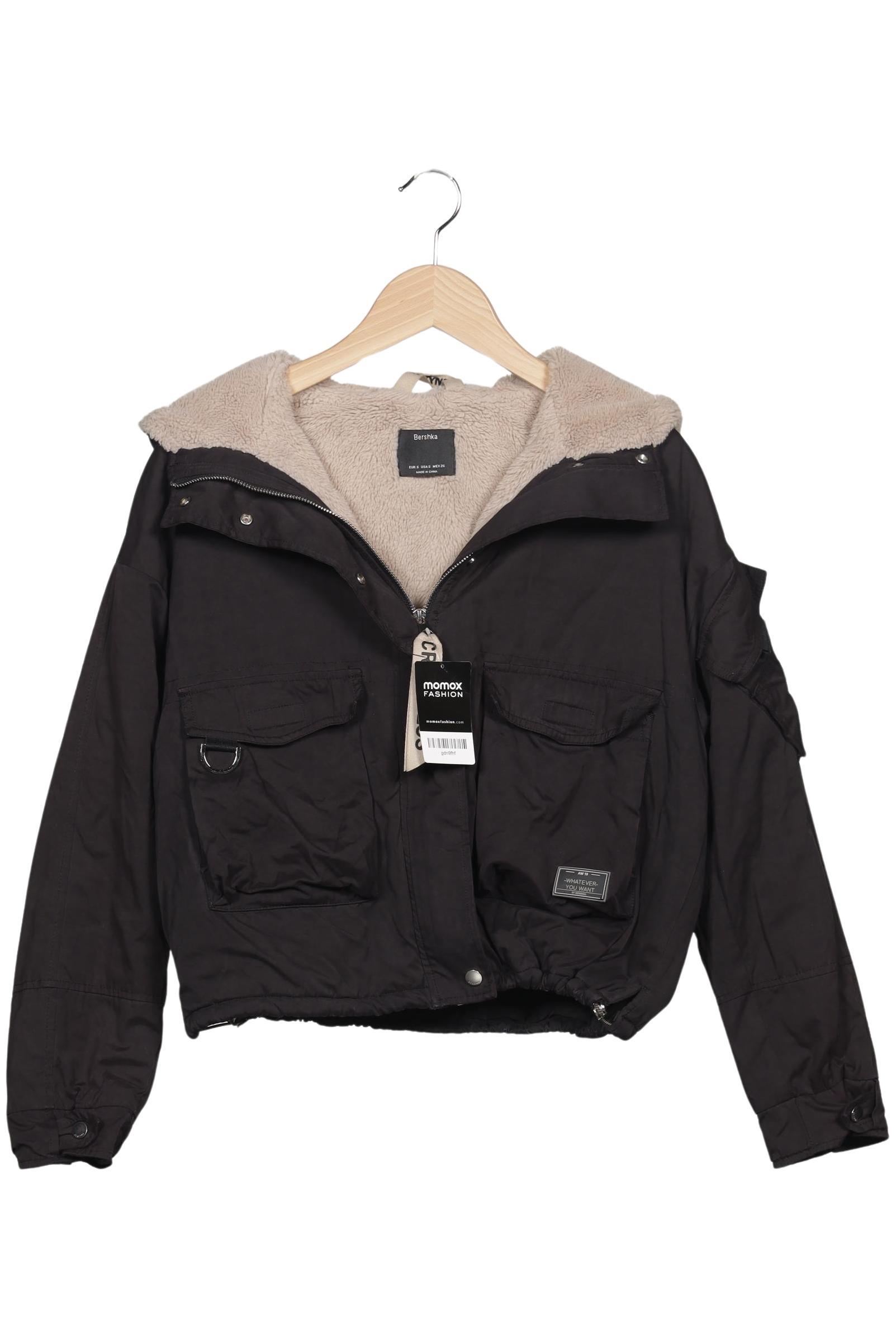 

bershka Damen Jacke, schwarz, Gr. 36
