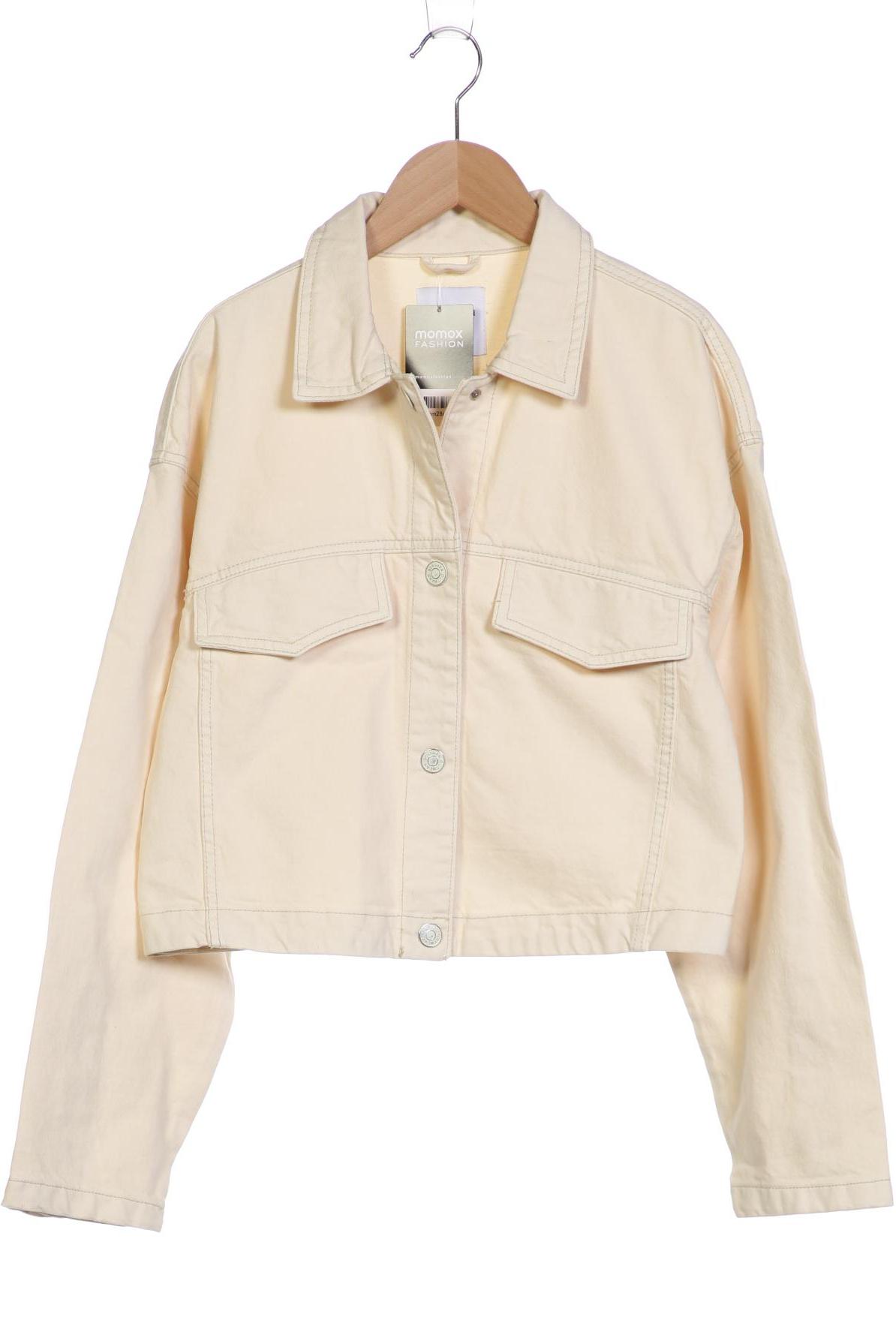 

bershka Damen Jacke, cremeweiß