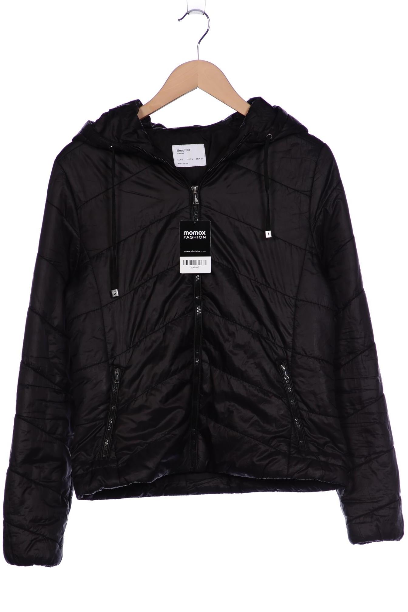 

bershka Damen Jacke, schwarz, Gr. 42