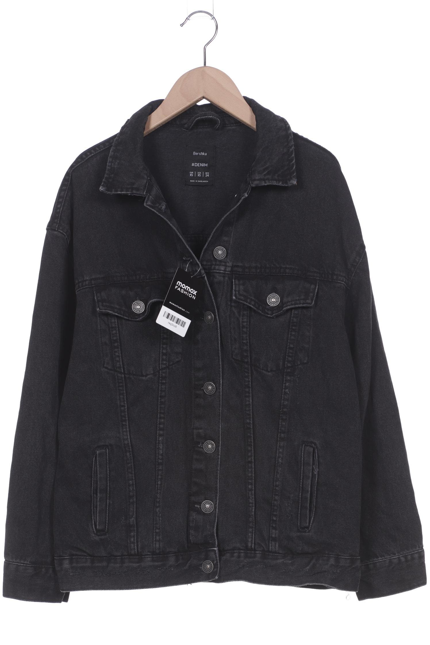 

bershka Damen Jacke, schwarz, Gr. 34