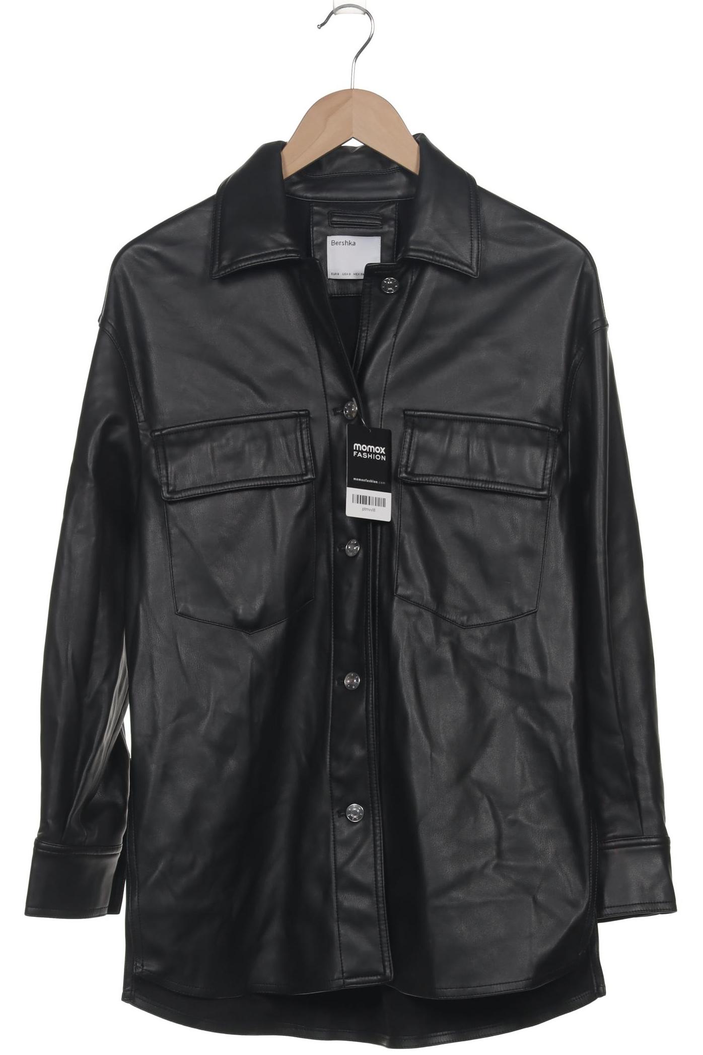 

bershka Damen Jacke, schwarz, Gr. 36