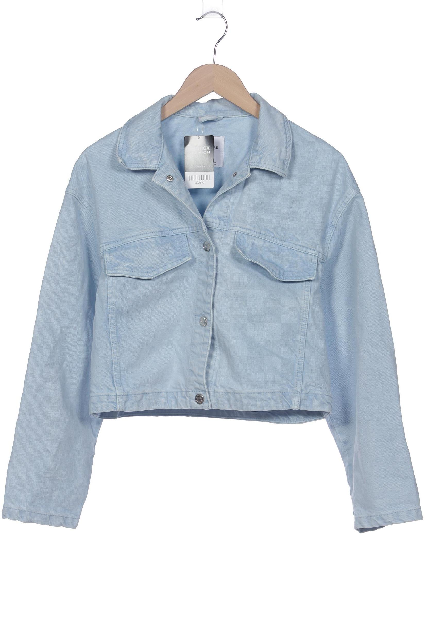 

bershka Damen Jacke, hellblau, Gr. 38