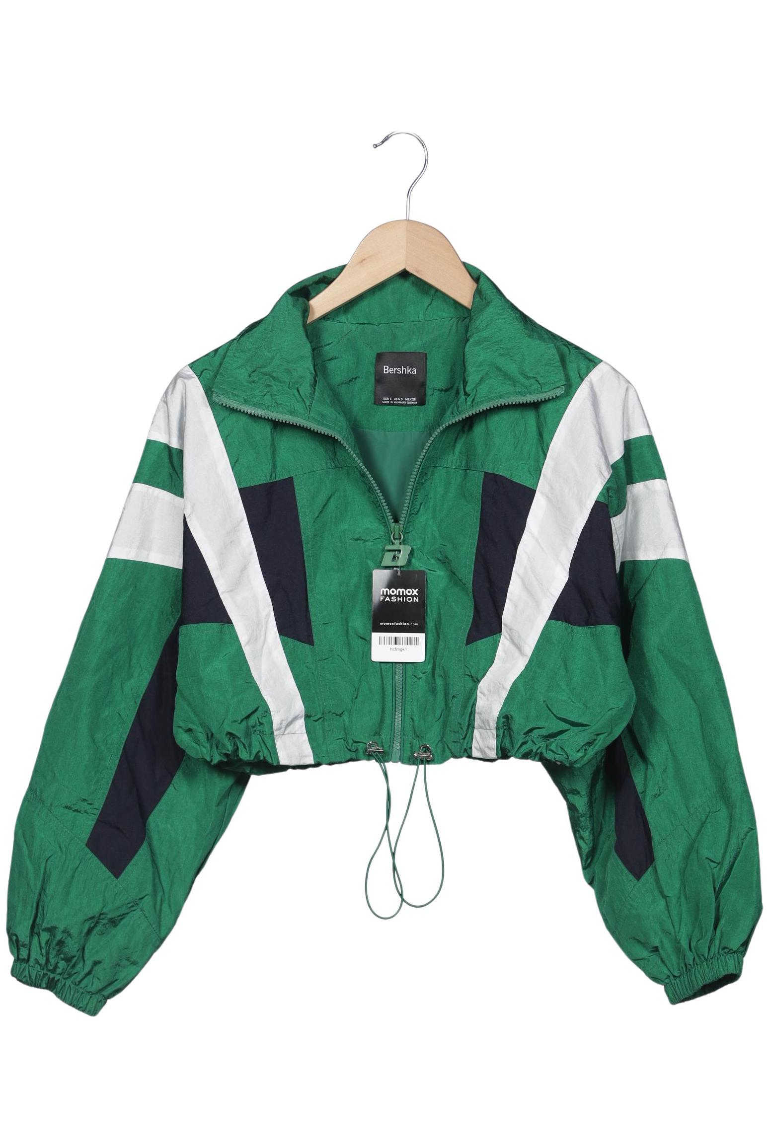 

bershka Damen Jacke, grün, Gr. 36