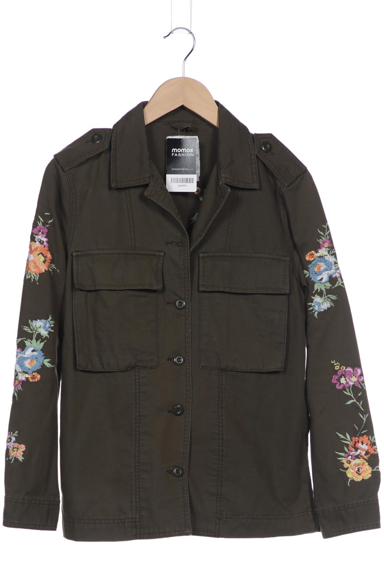 

bershka Damen Jacke, grün, Gr. 36