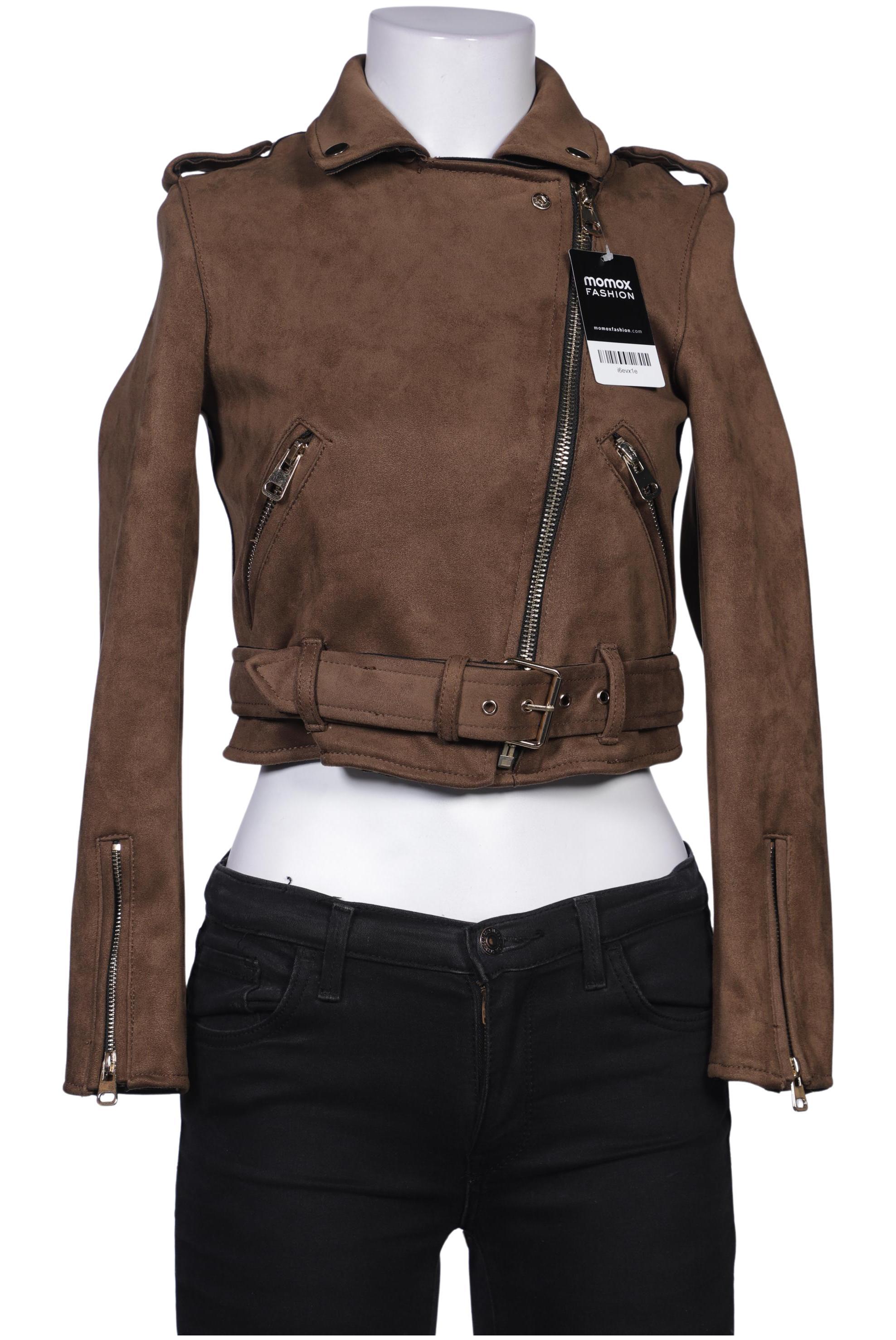 

bershka Damen Jacke, braun, Gr. 34