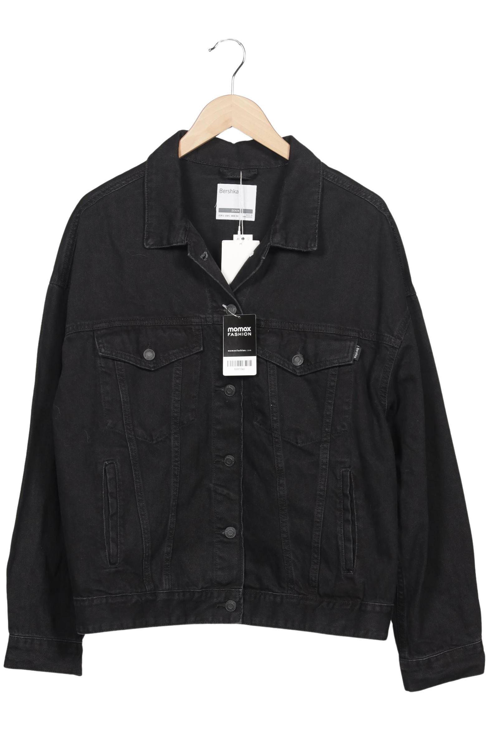 

bershka Damen Jacke, schwarz, Gr. 42