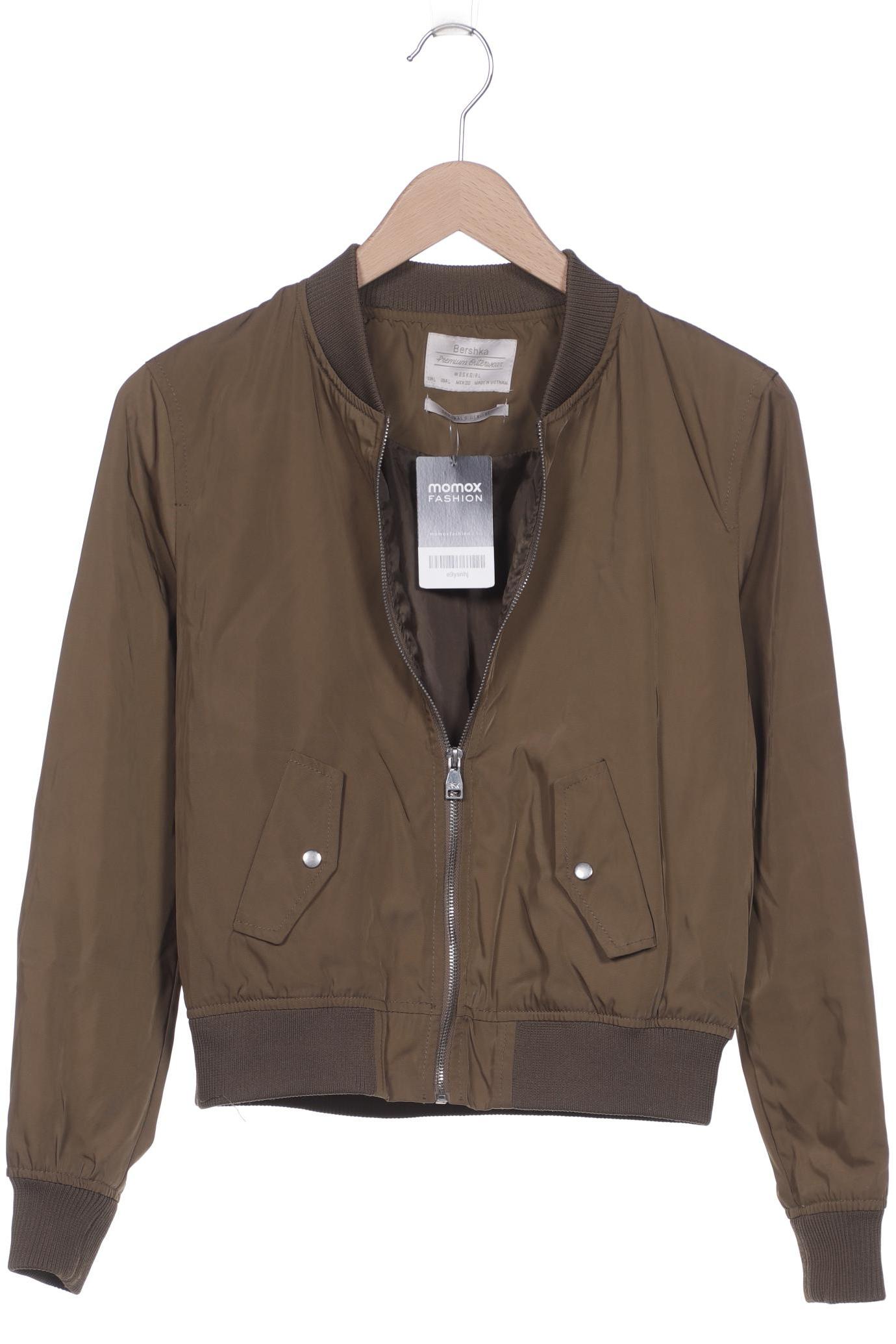 

bershka Damen Jacke, grün, Gr. 42