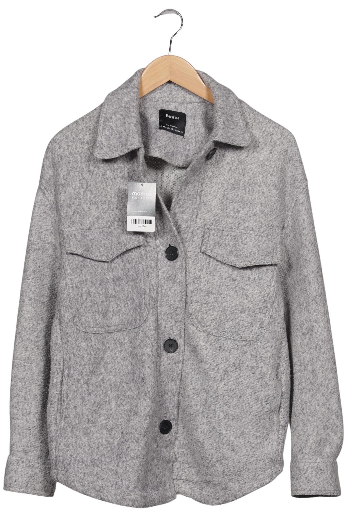 

bershka Damen Jacke, grau, Gr. 34