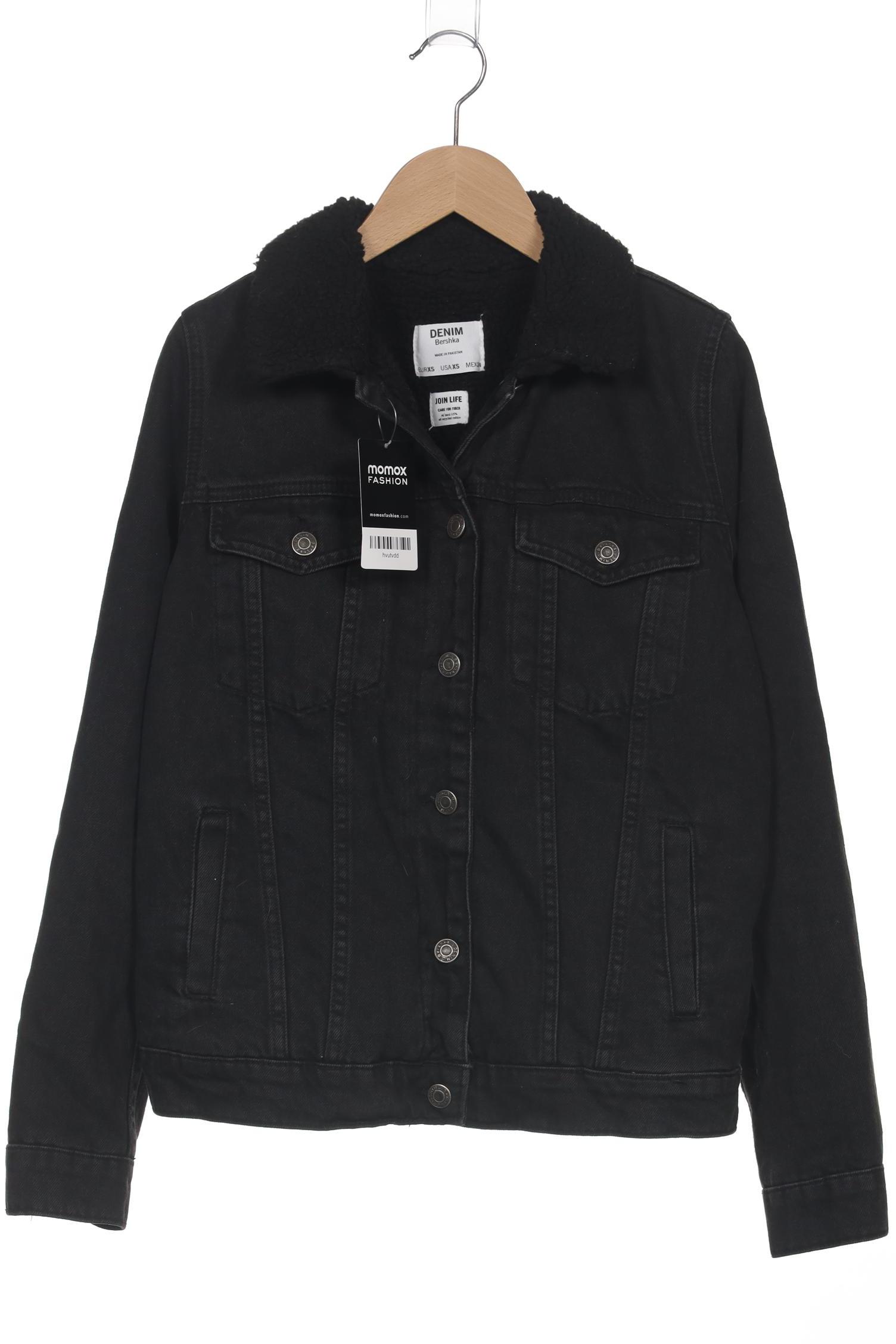 

bershka Damen Jacke, schwarz, Gr. 34