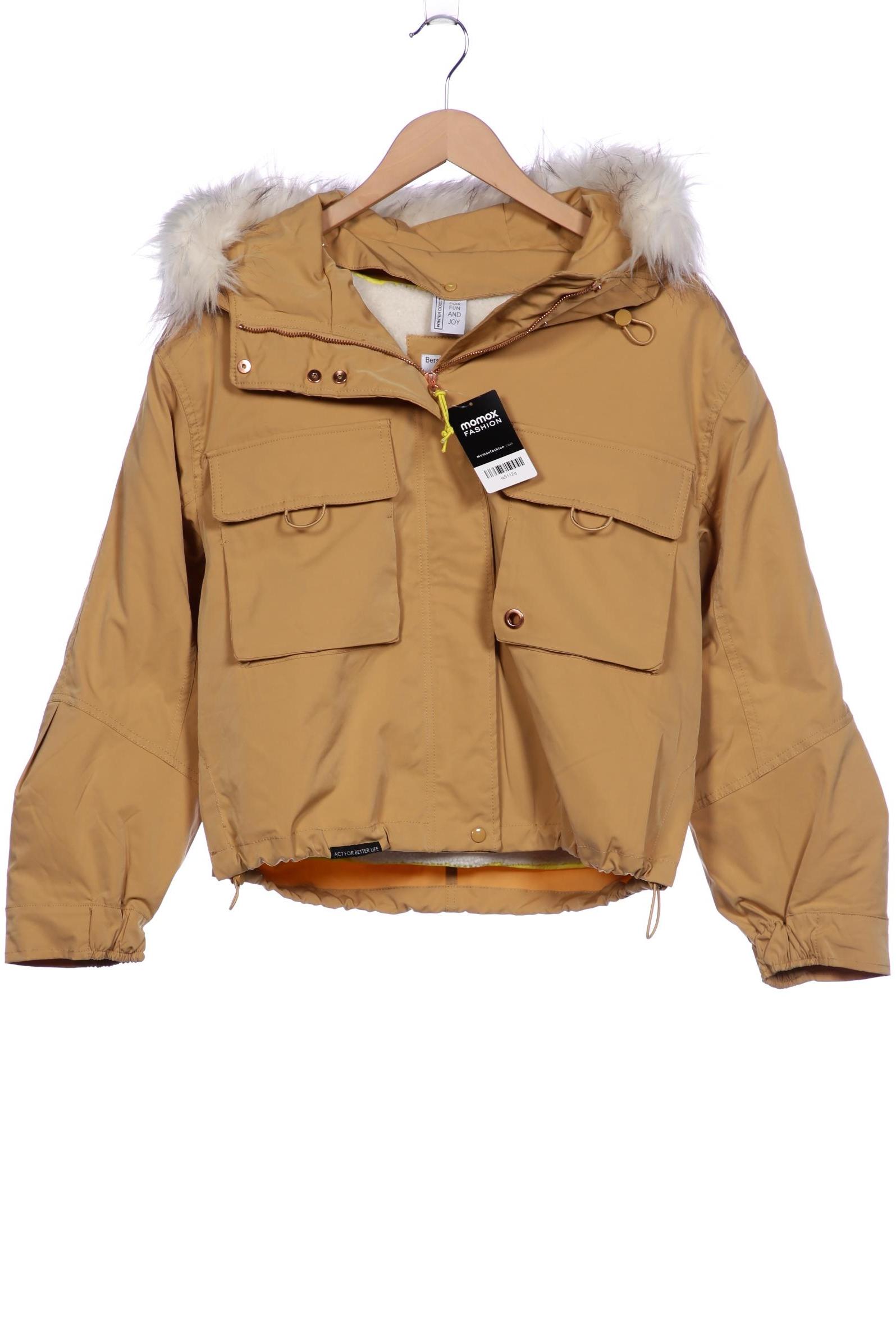 

bershka Damen Jacke, beige, Gr. 38