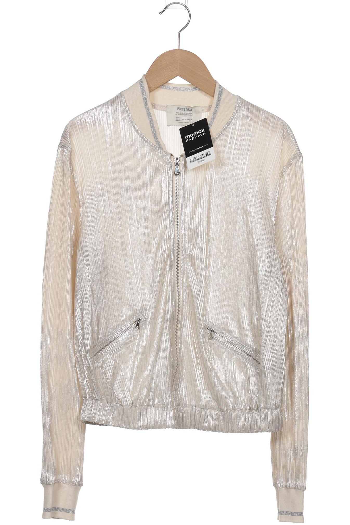 

bershka Damen Jacke, silber, Gr. 36