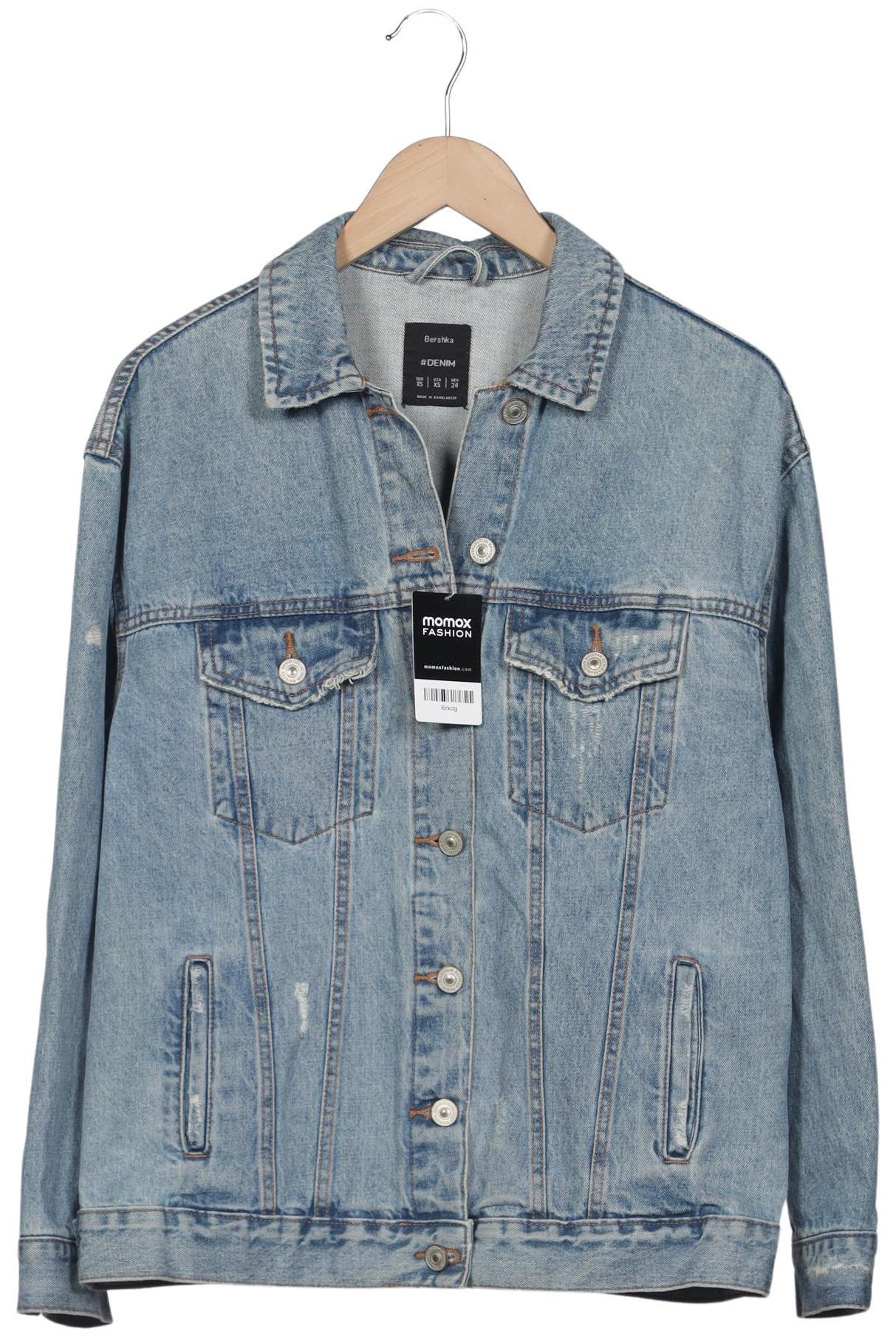 

bershka Damen Jacke, hellblau, Gr. 34